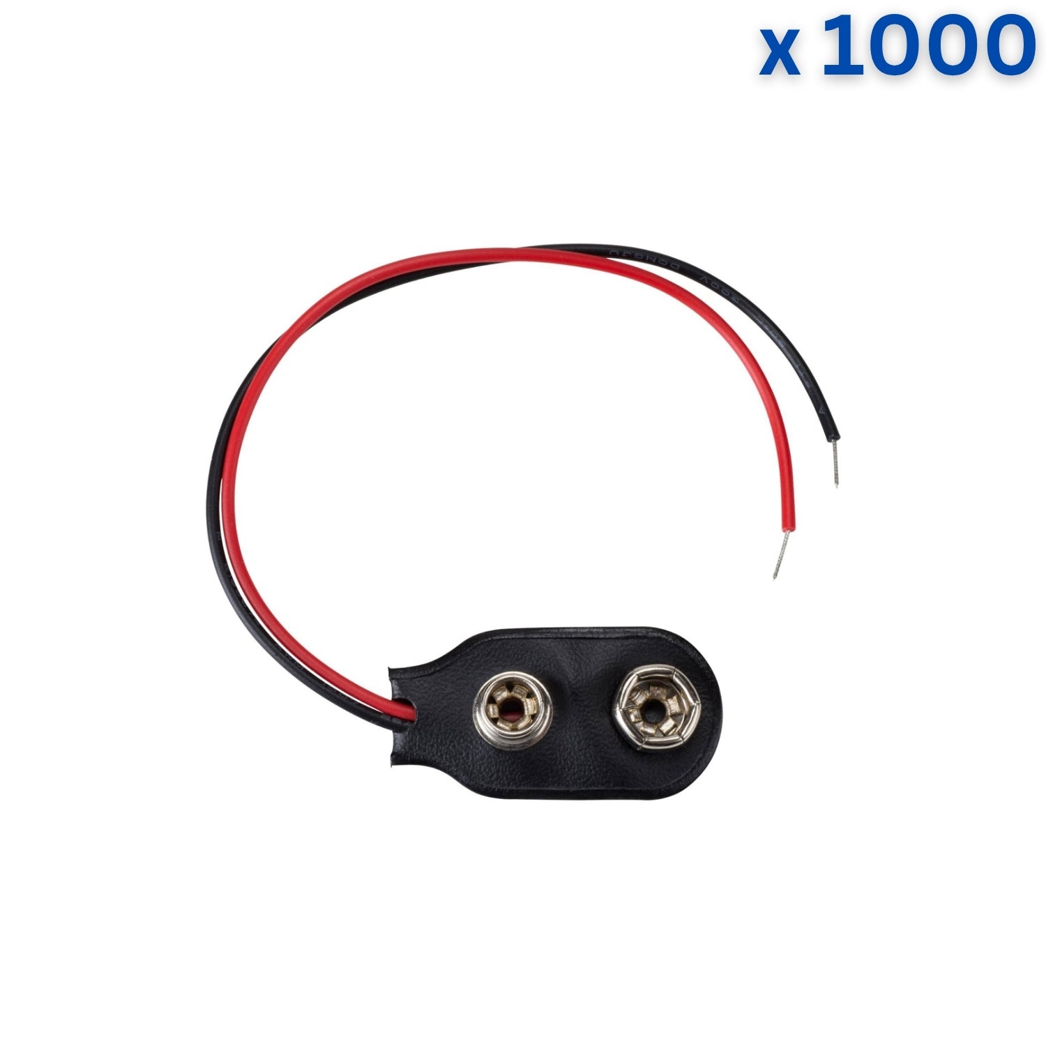 9V Battery Snap Black