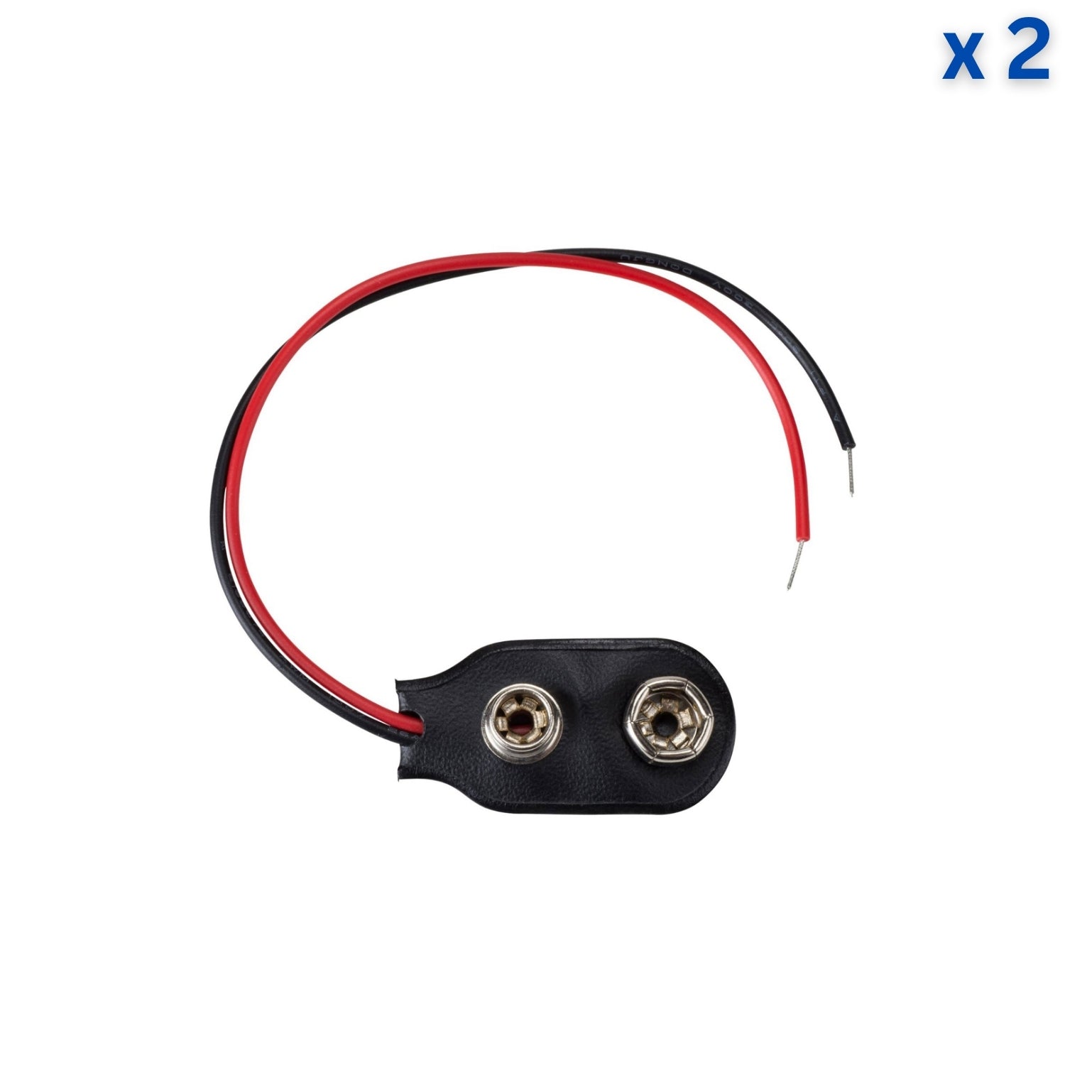 9V Battery Snap Black