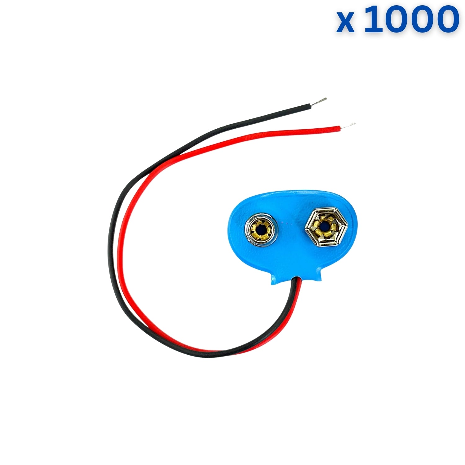 9V Battery Snap Blue