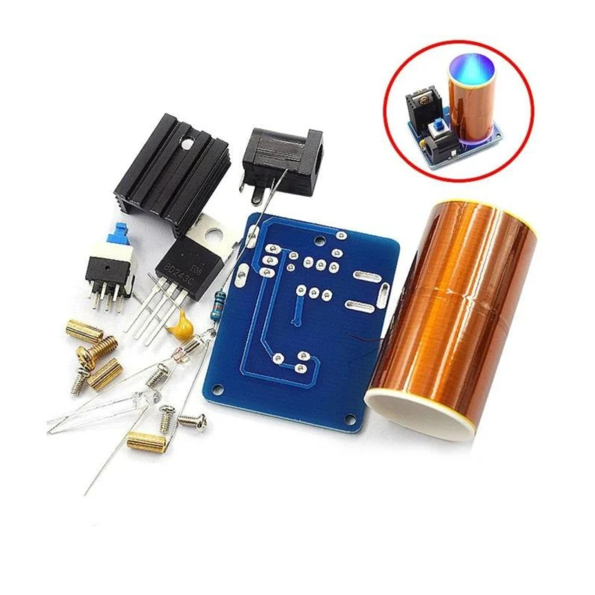 BD243 MINI Tesla Coil DIY Kit