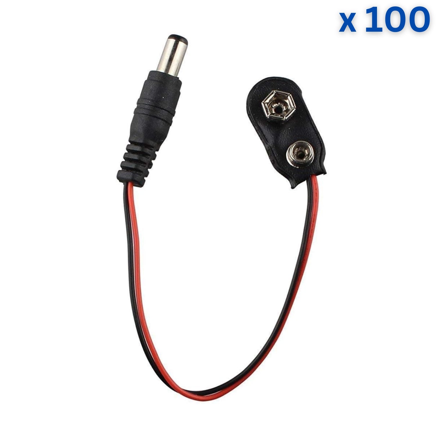 Black Battery Snap with DC Pin Connector