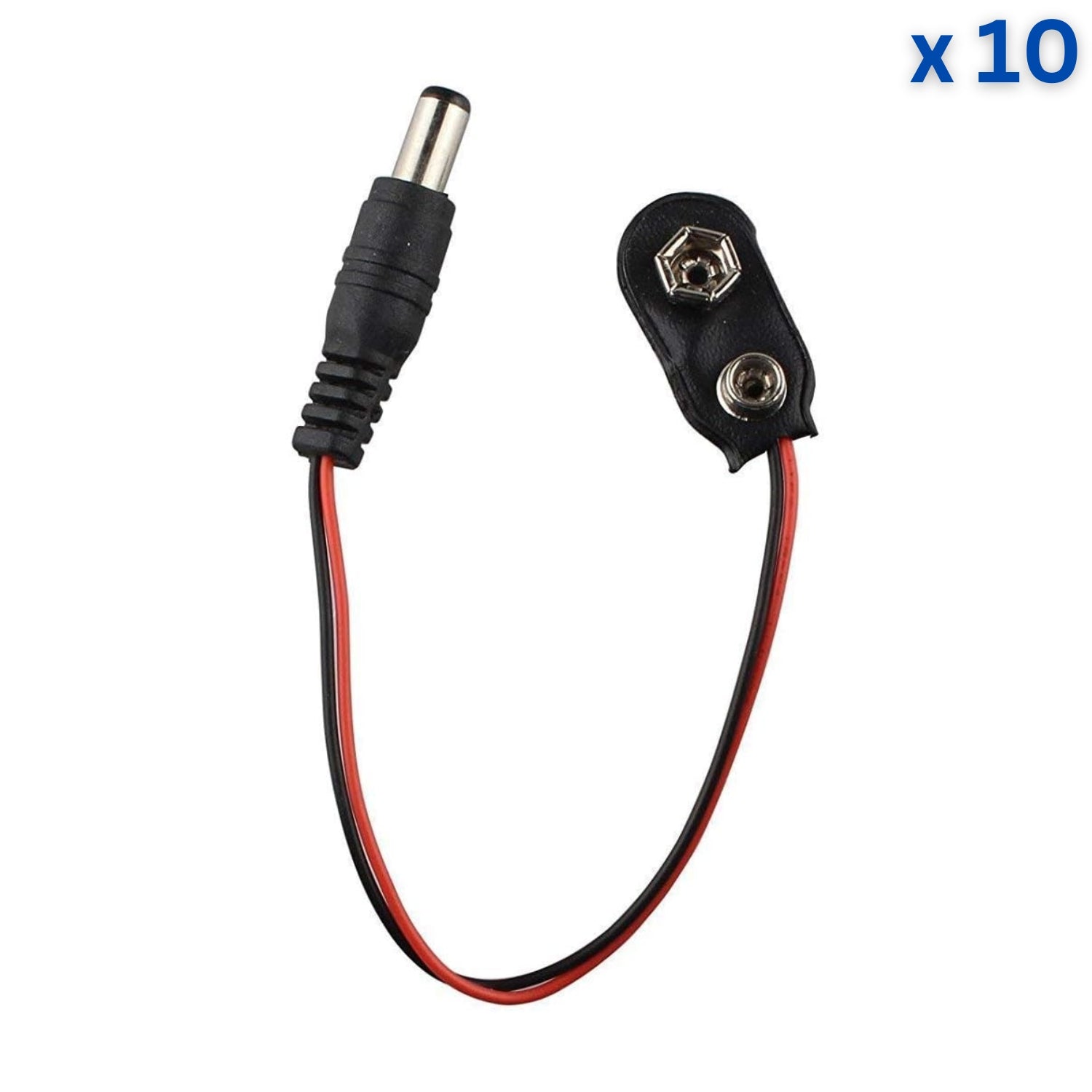 Black Battery Snap with DC Pin Connector