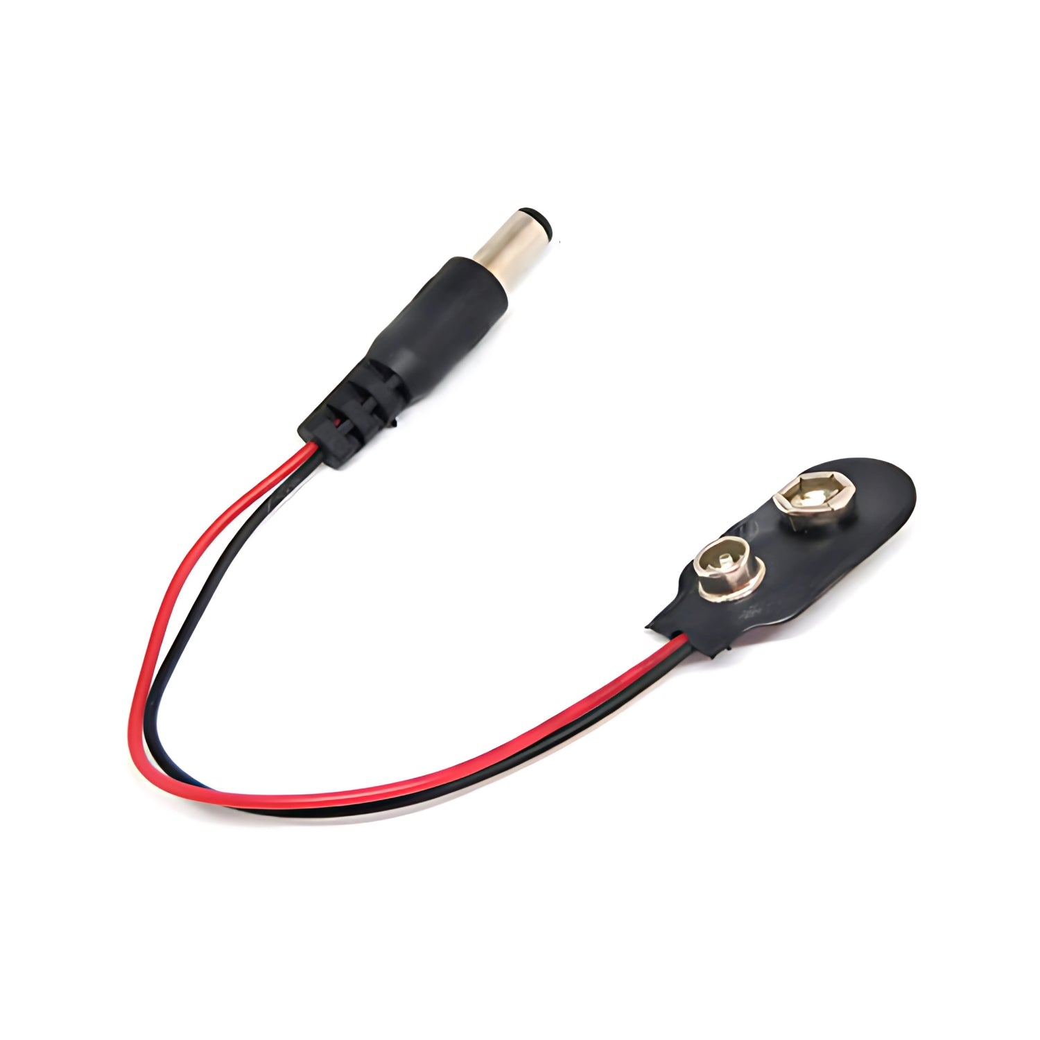 Black Battery Snap with DC Pin Connector