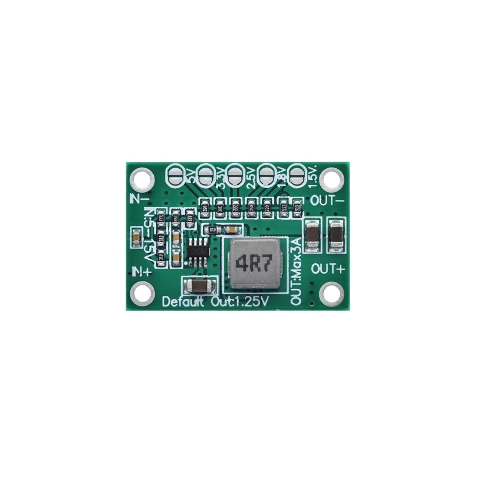 MP1495 Based DC-DC Buck Converter 5-15V Input, 1.25V /1.5V /1.8V /2.5V /3.3V /5V fixed voltage output, 3A Output Current