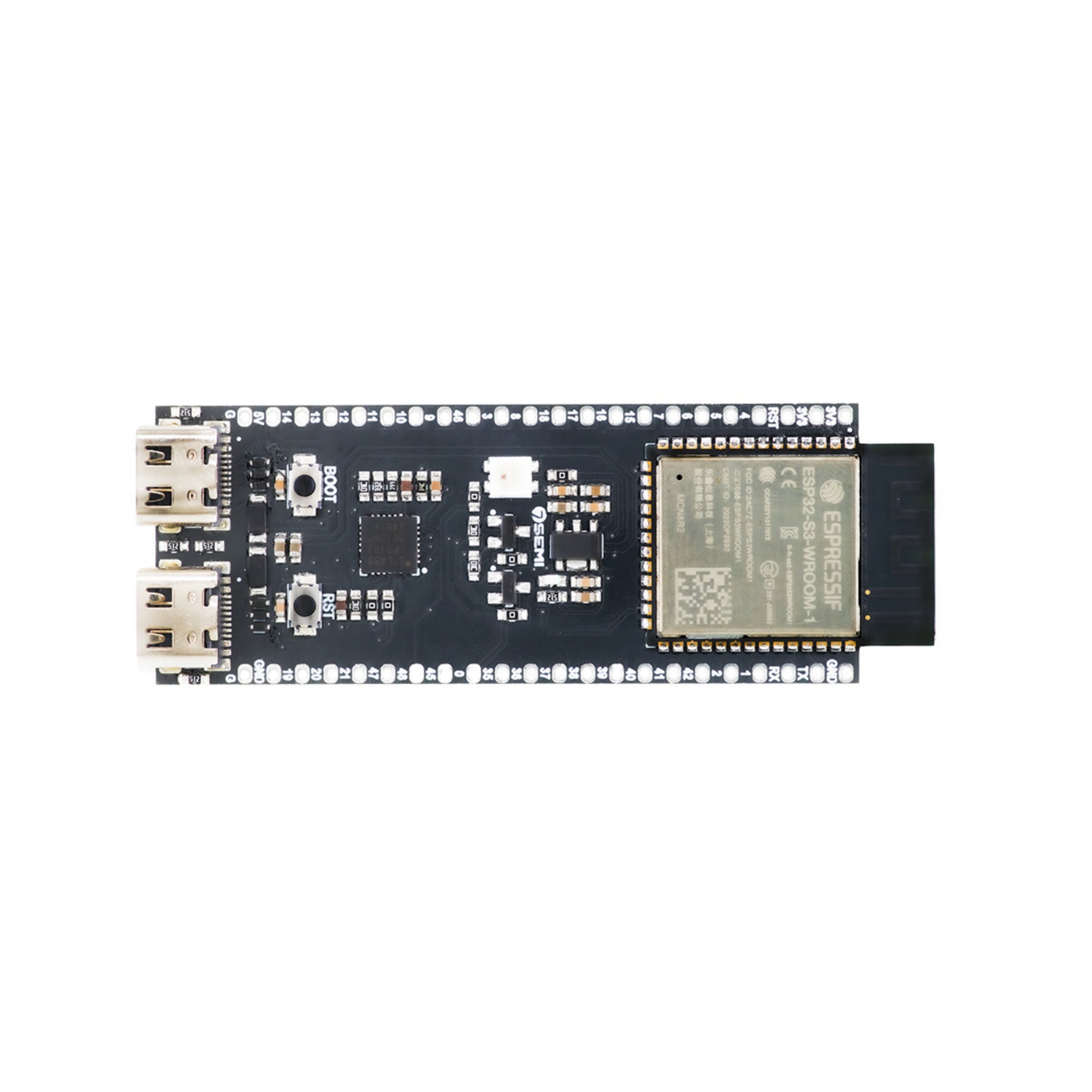 ESP32-S3-Dev-BoardC-1-N8R2 WiFi, Bluetooth, Dual USB-C, RGB LED