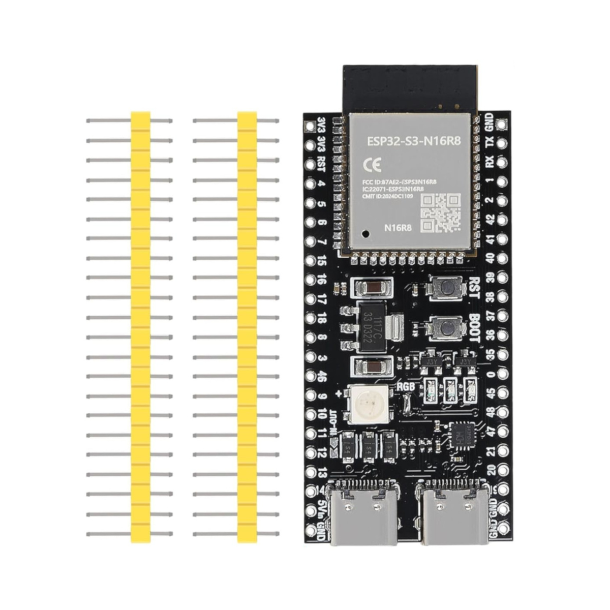 ESP32 S3 Dev Board - 16MB Flash, 8MB PSRAM - External Antenna
