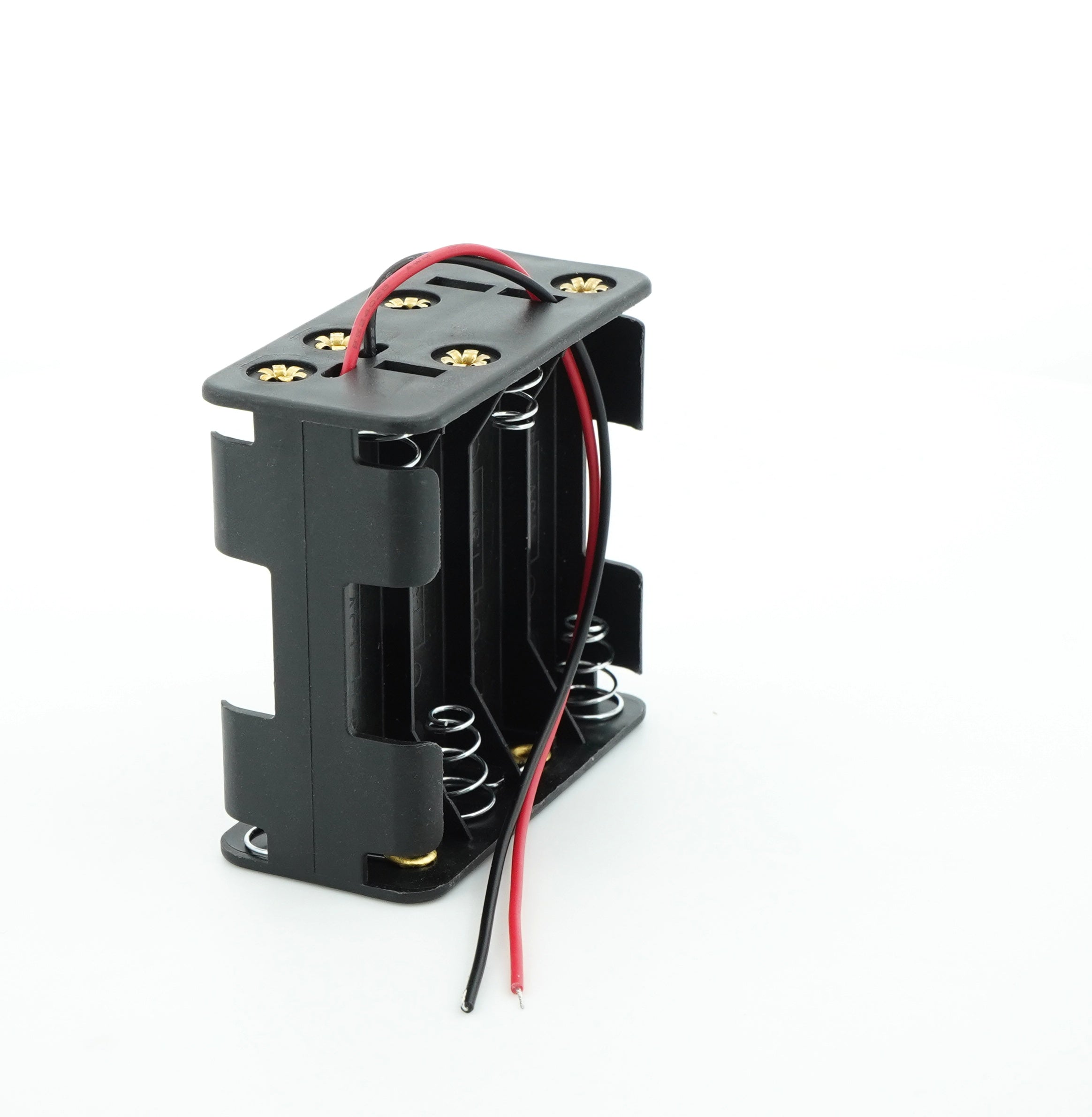 8 x 1.5V AA Battery Case Connector - Front-Back
