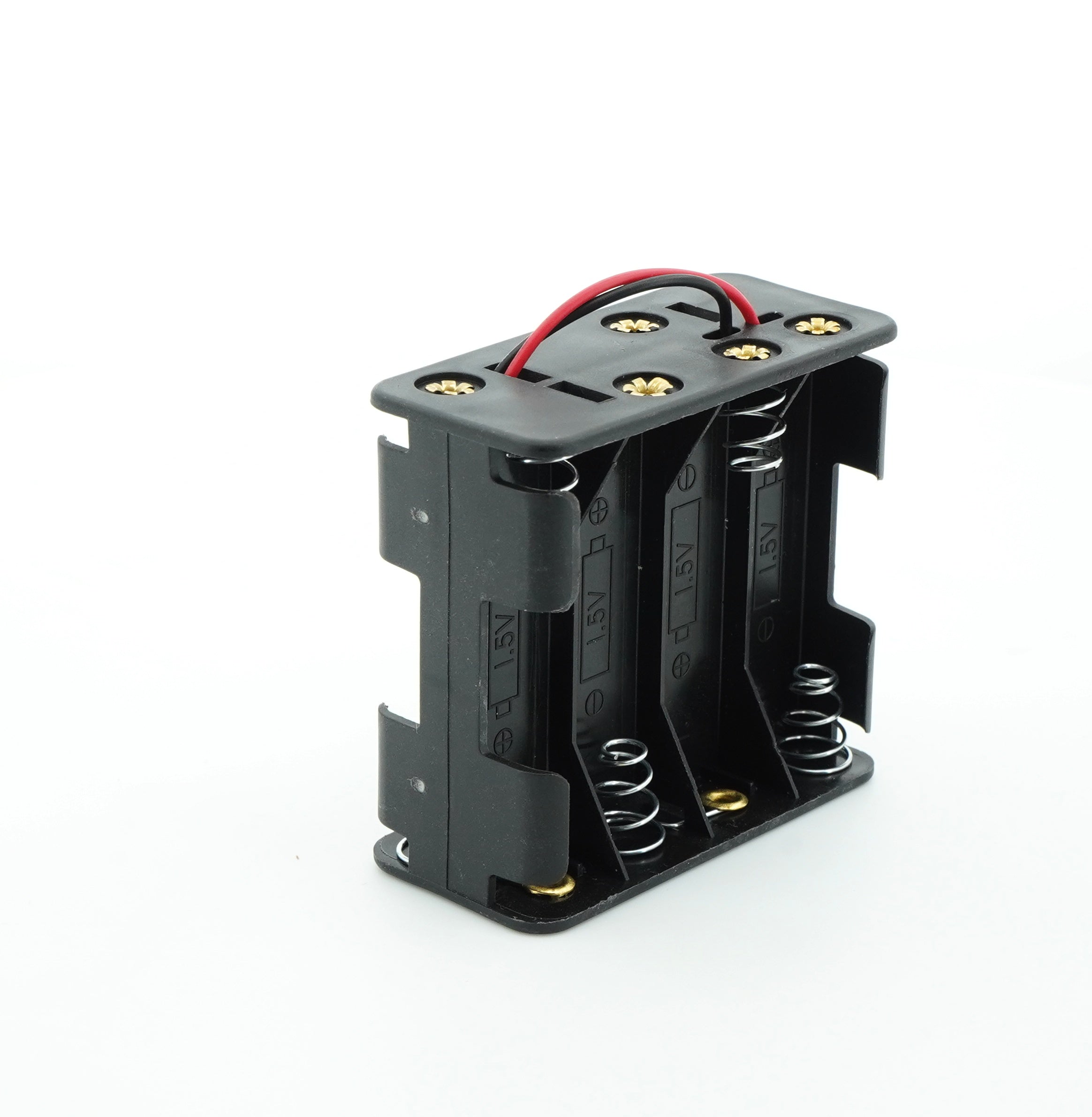 8 x 1.5V AA Battery Case Connector - Front-Back
