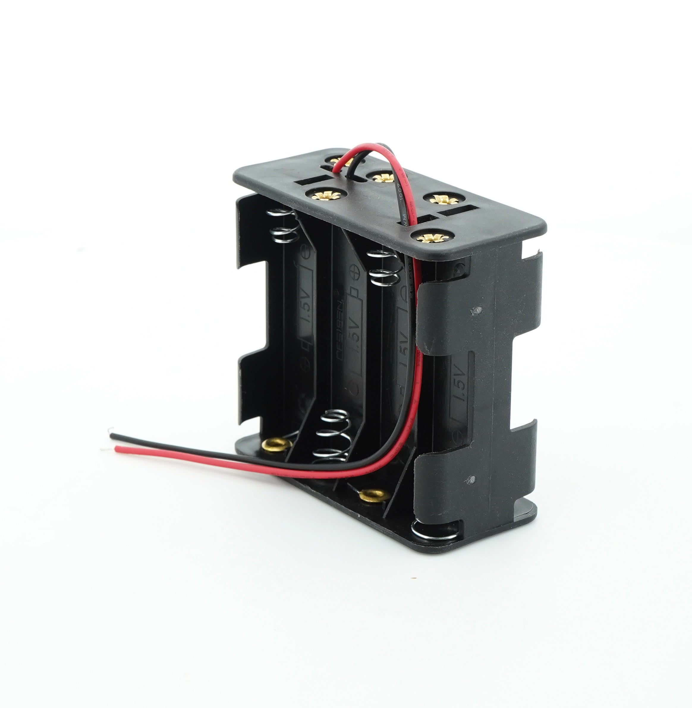 8 x 1.5V AA Battery Case Connector - Front-Back
