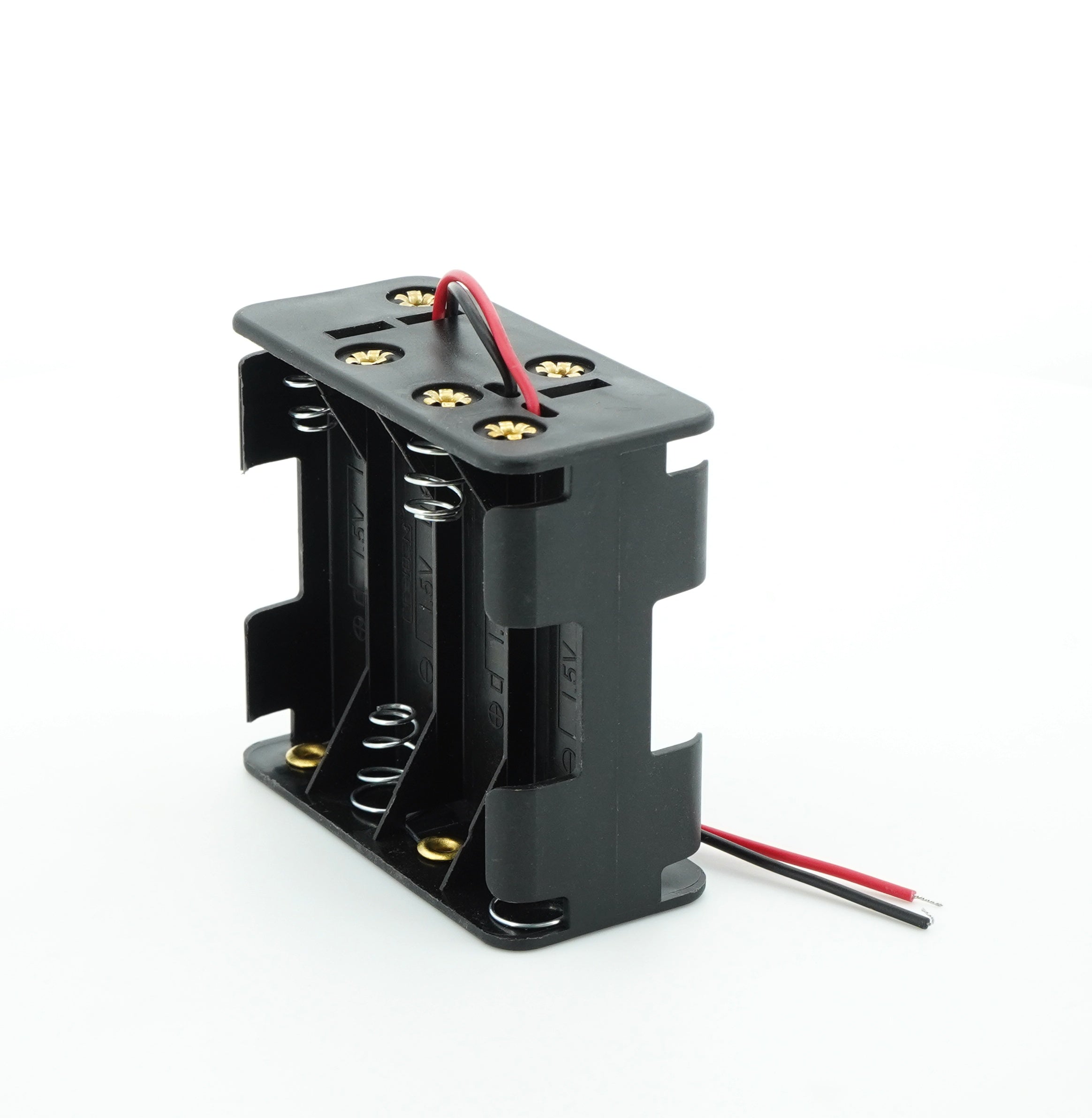 8 x 1.5V AA Battery Case Connector - Front-Back