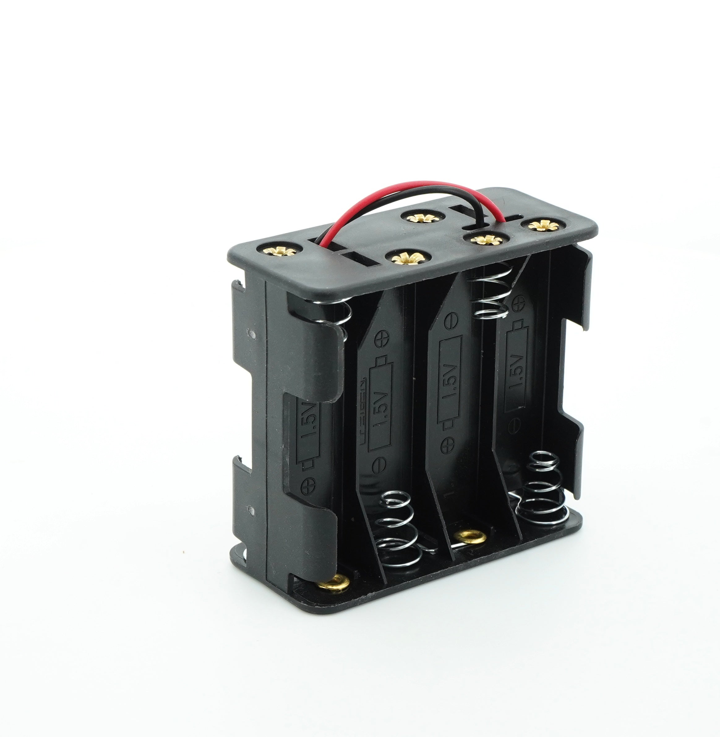 8 x 1.5V AA Battery Case Connector - Front-Back