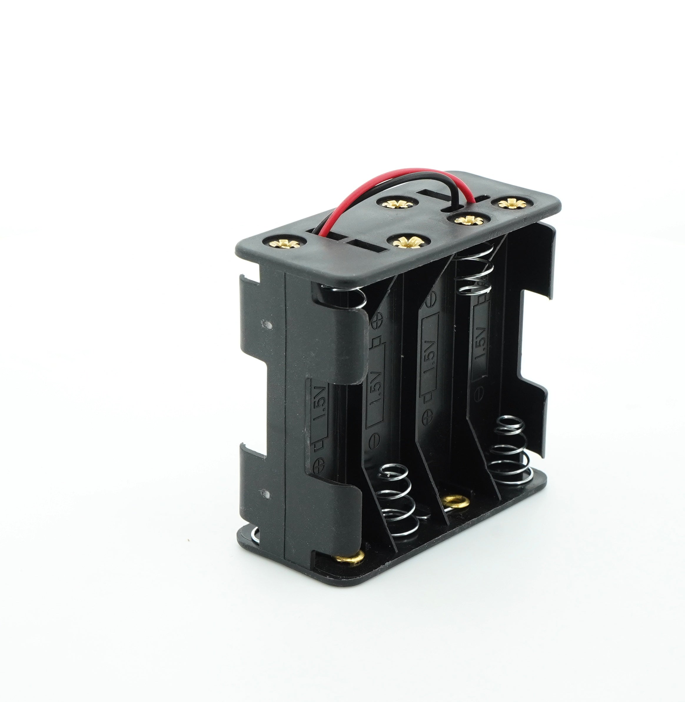 8 x 1.5V AA Battery Case Connector - Front-Back