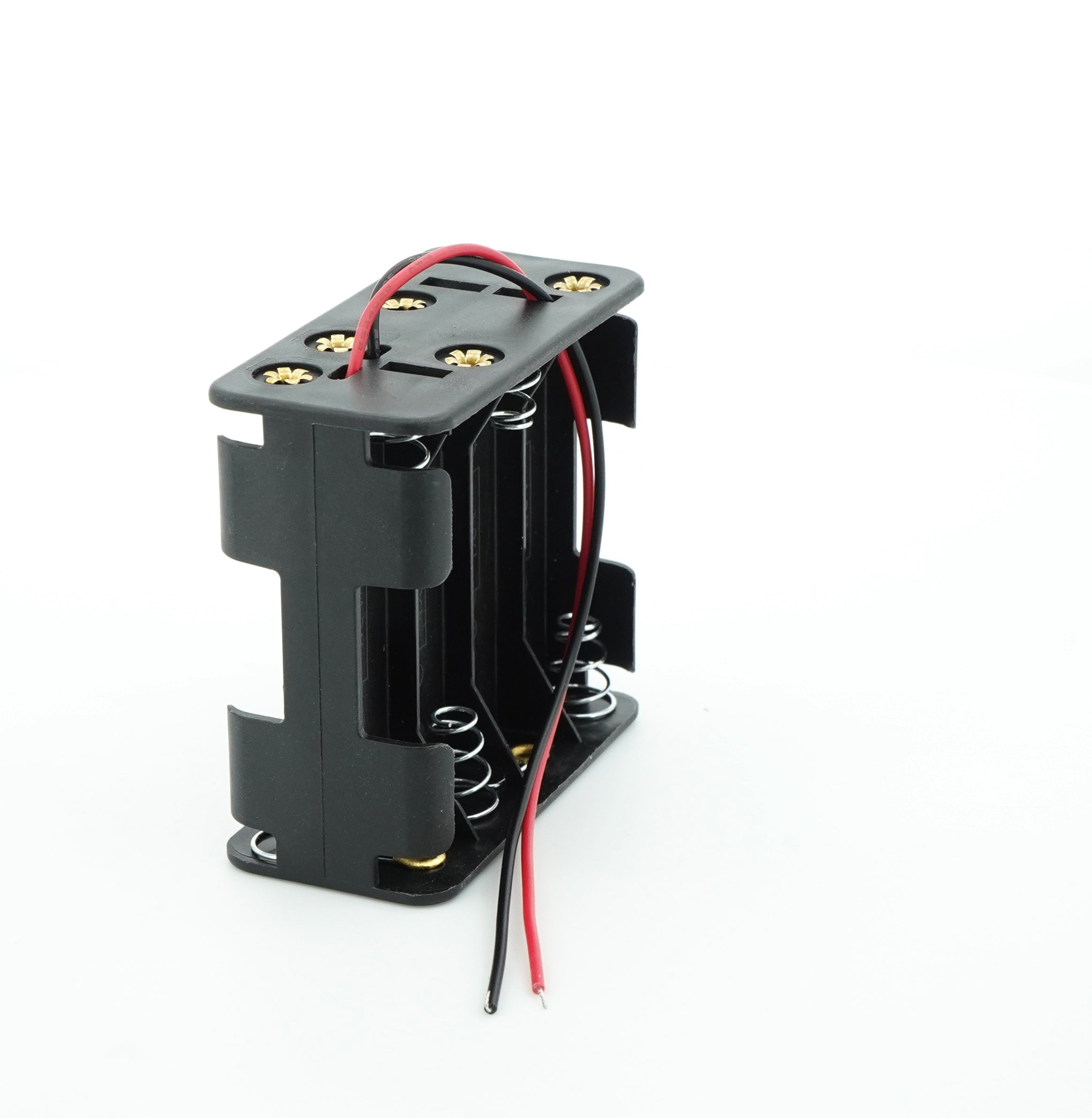8 x 1.5V AA Battery Case Connector - Front-Back