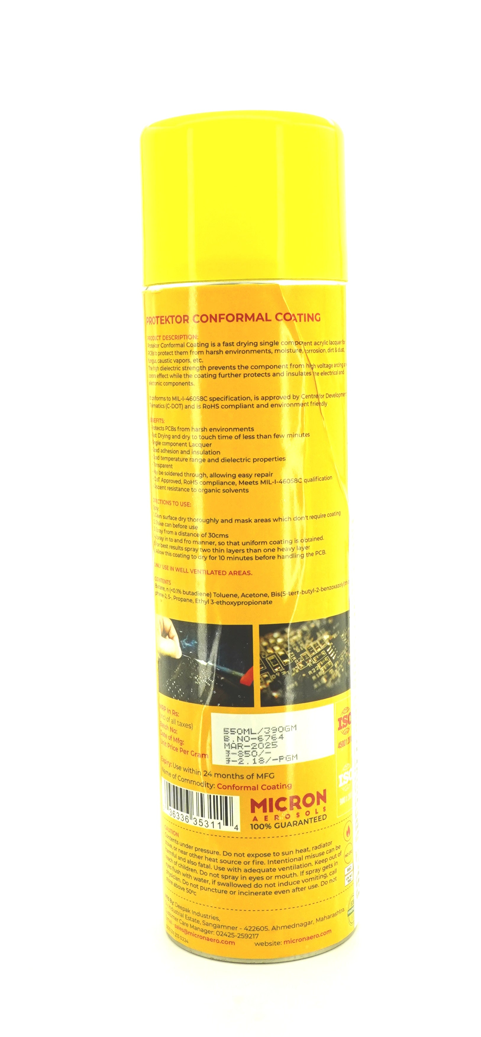 Protektor Conformal Coating for PCBs, Electronics | Military Grade