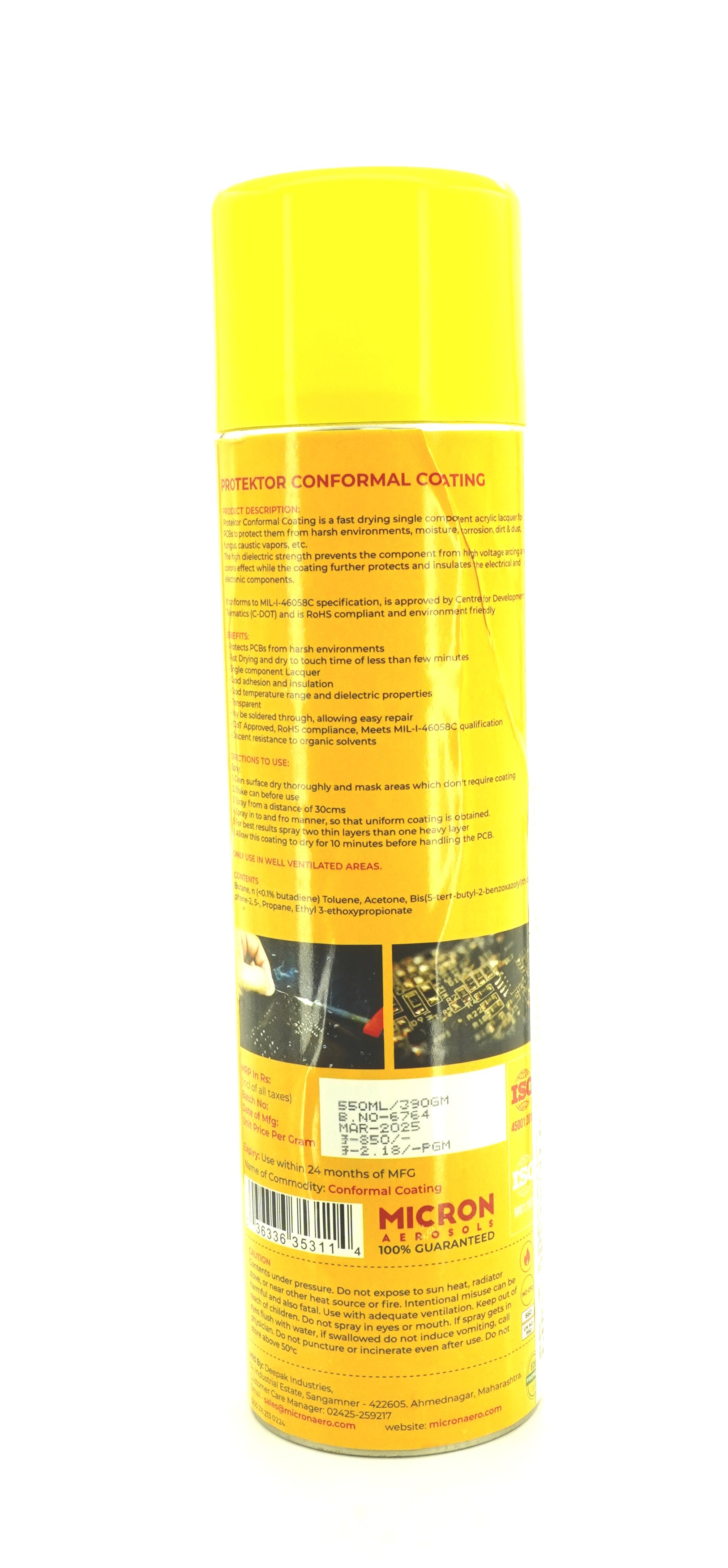 Protektor Conformal Coating for PCBs, Electronics | Military Grade