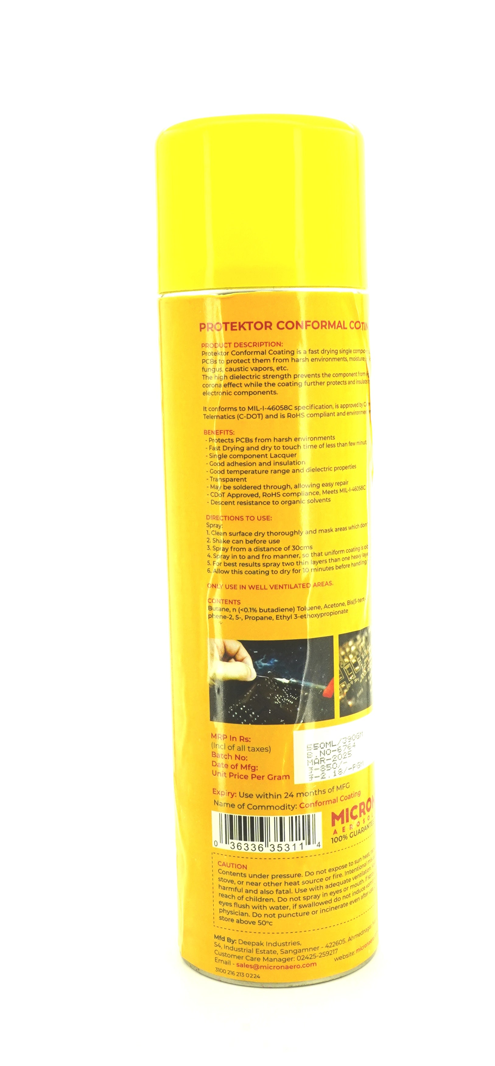 Protektor Conformal Coating for PCBs, Electronics | Military Grade