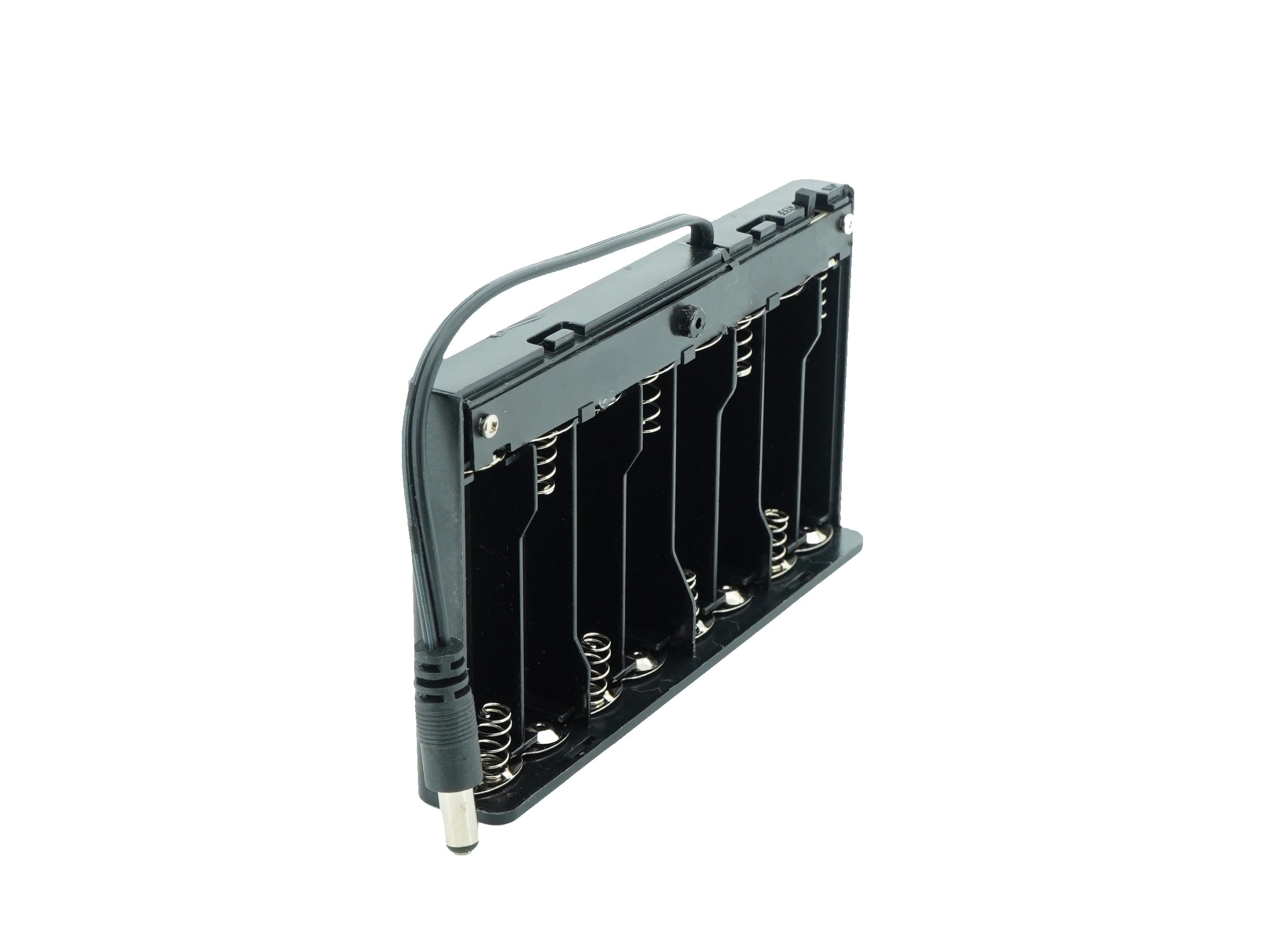 8 x 1.5V AA Battery Case Connector with Cover + DC Pin