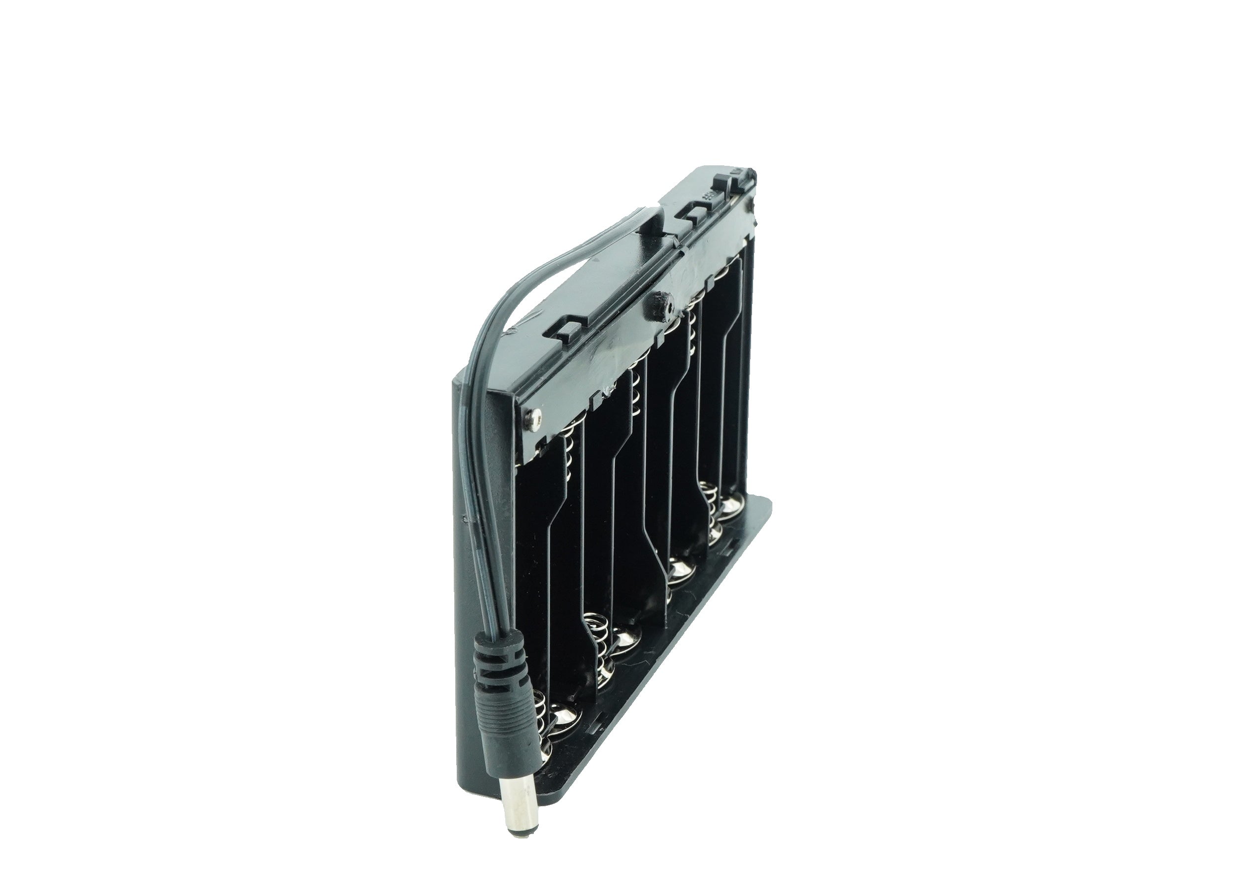 8 x 1.5V AA Battery Case Connector with Cover + DC Pin