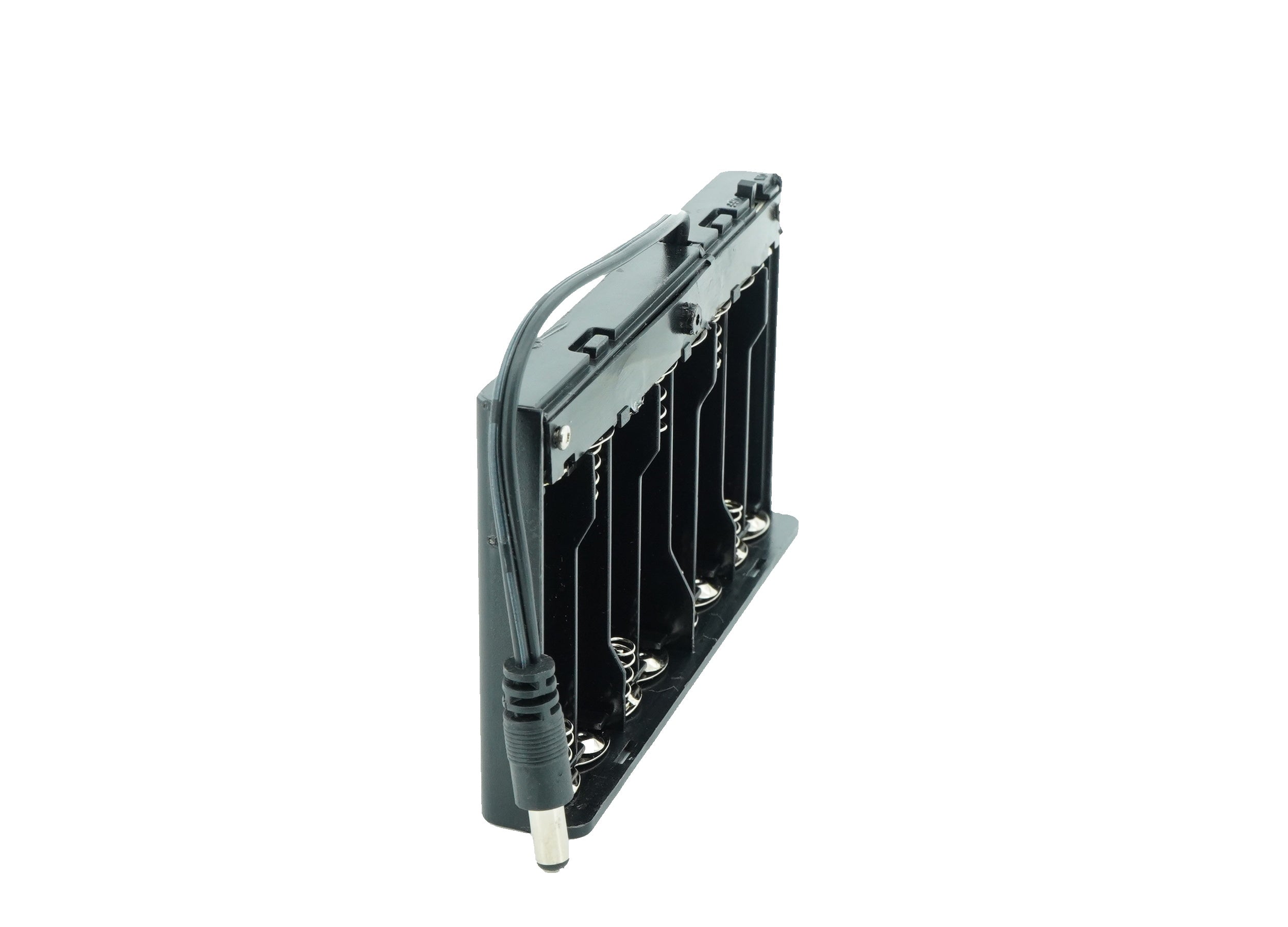 8 x 1.5V AA Battery Case Connector with Cover + DC Pin