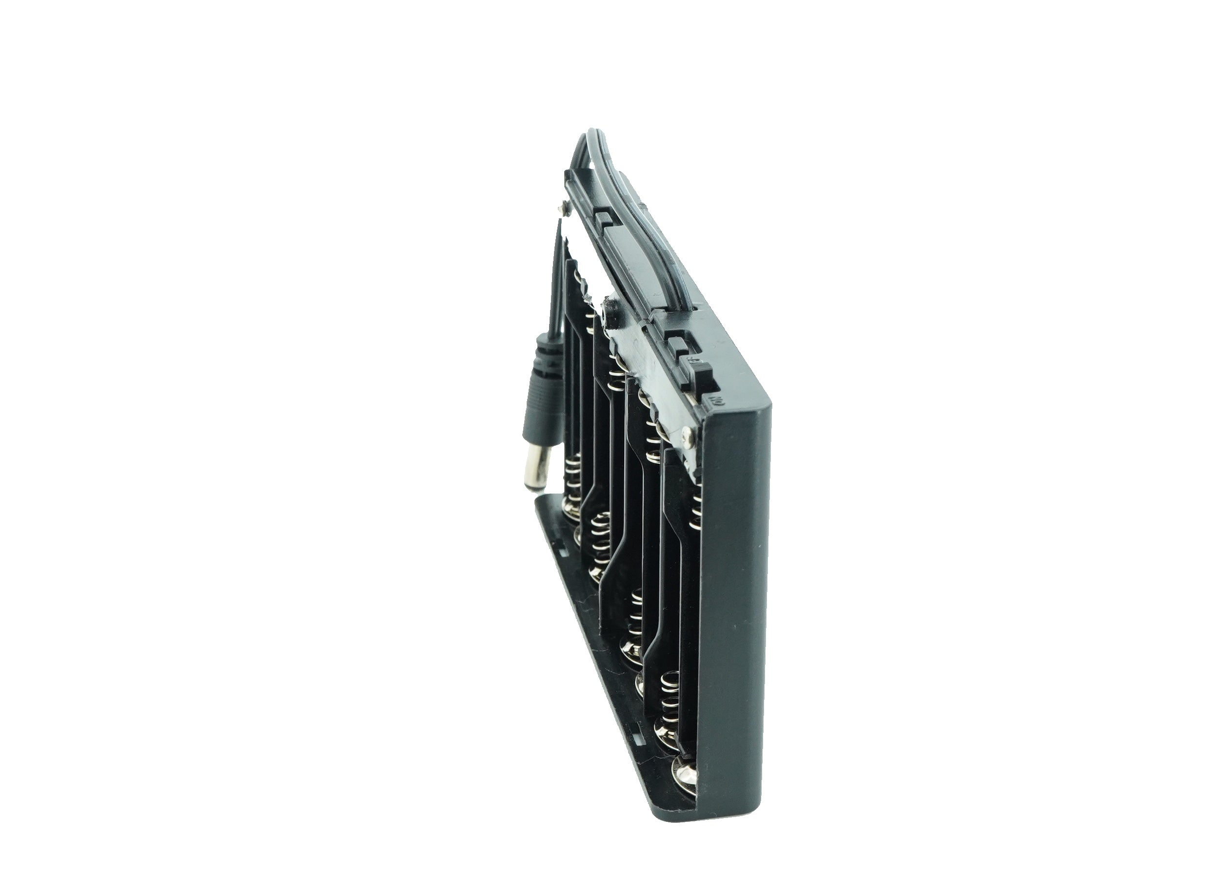 8 x 1.5V AA Battery Case Connector with Cover + DC Pin