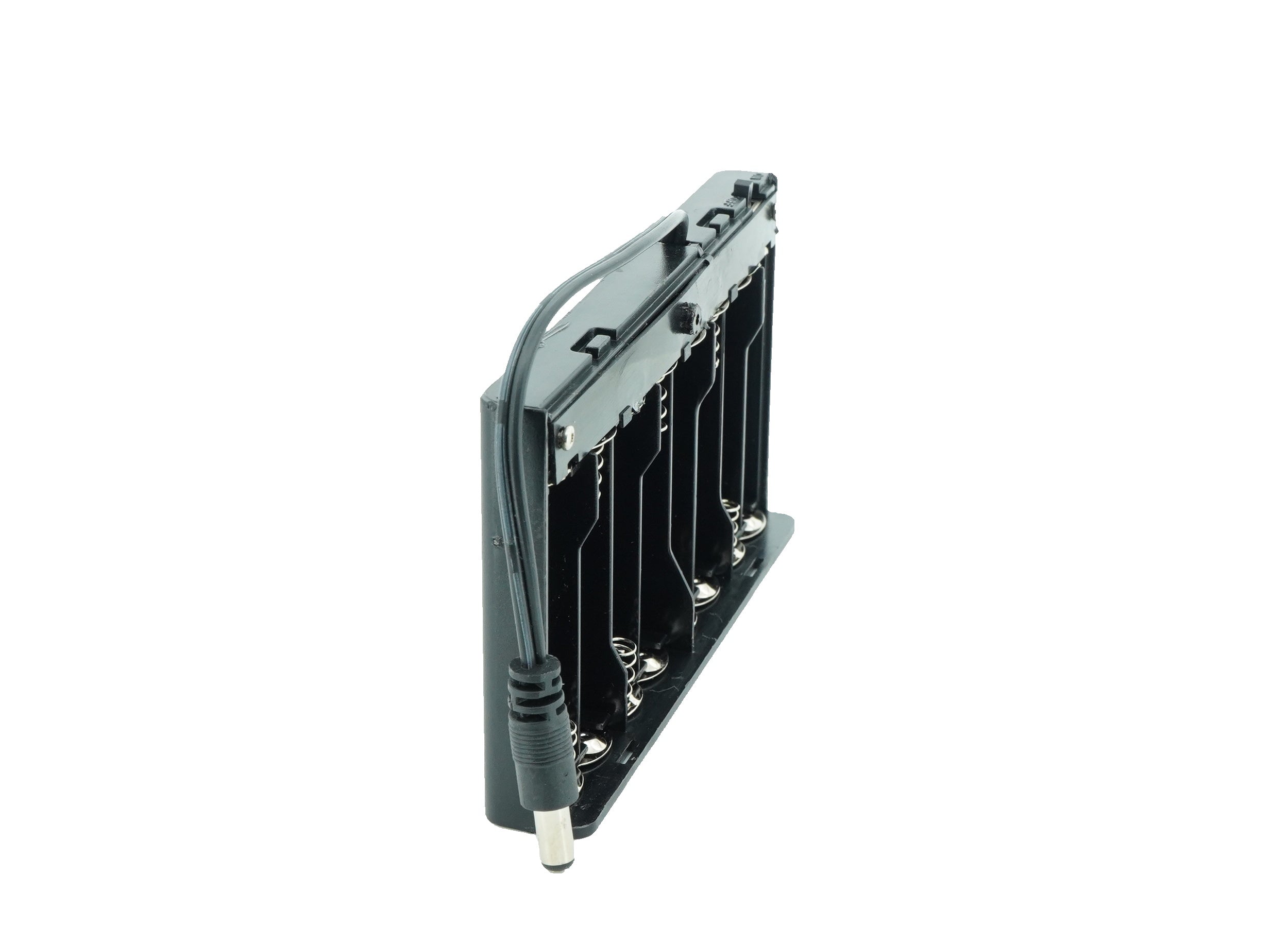 8 x 1.5V AA Battery Case Connector with Cover + DC Pin