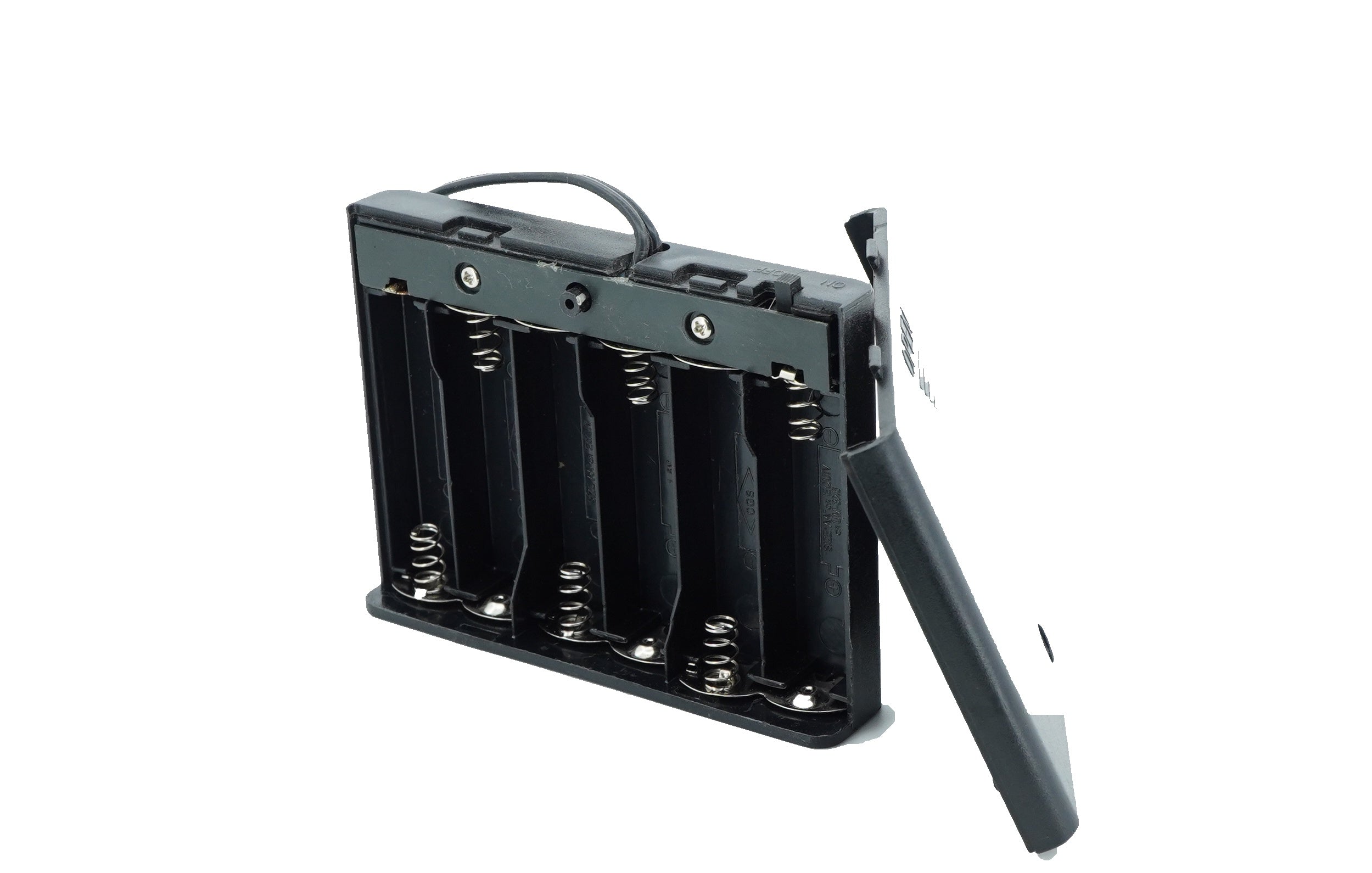 6 x 1.5V AA Battery Case Connector with Cover + DC Pin