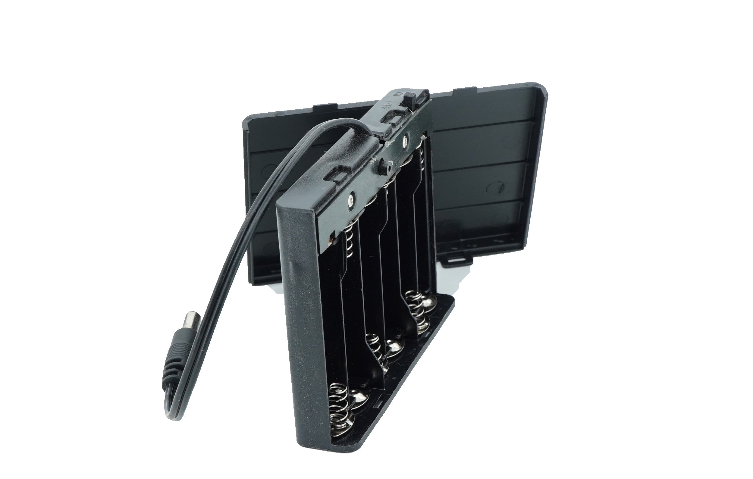 6 x 1.5V AA Battery Case Connector with Cover + DC Pin