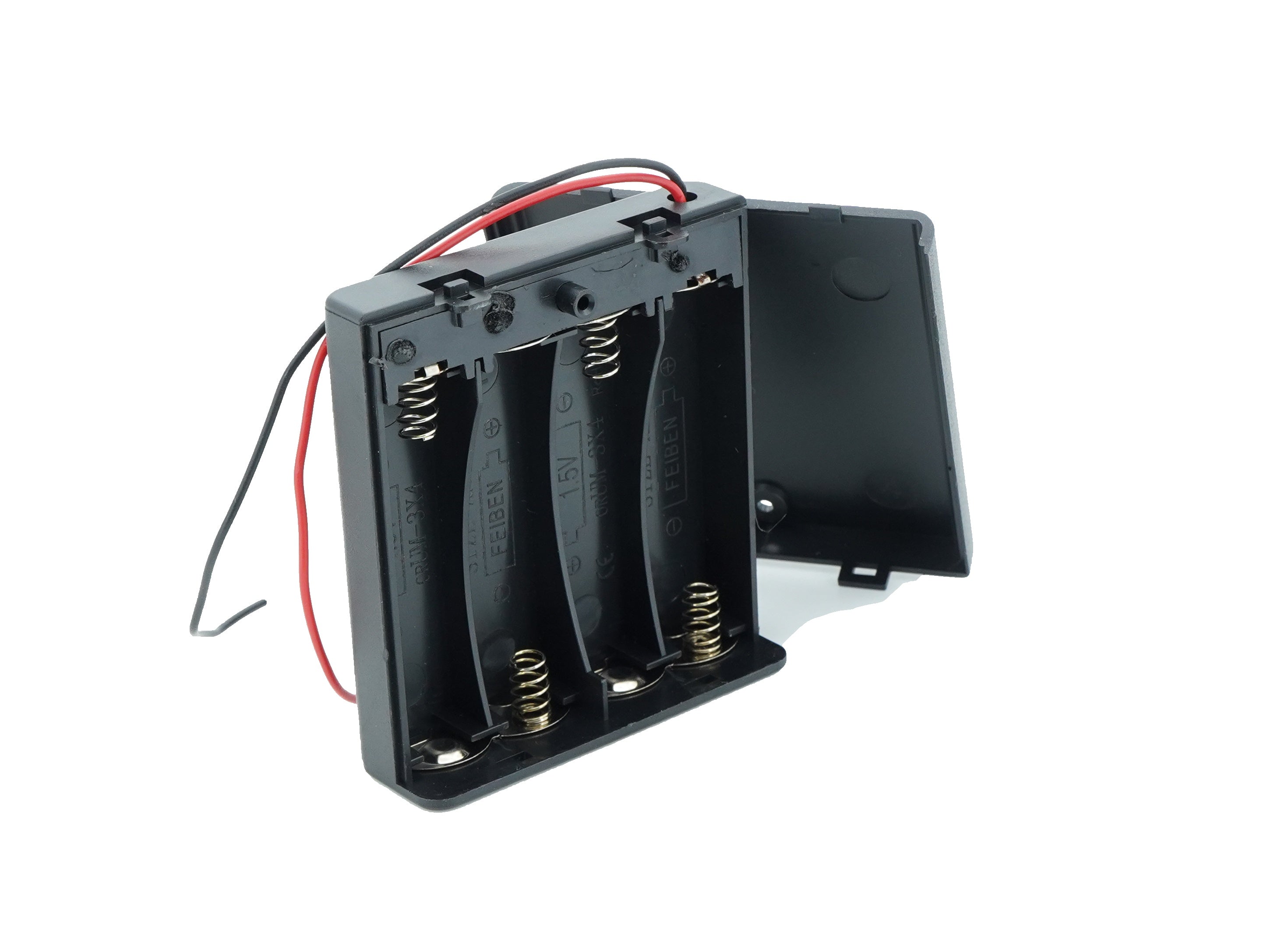4 x 1.5V AA Battery Case Connector with Cover