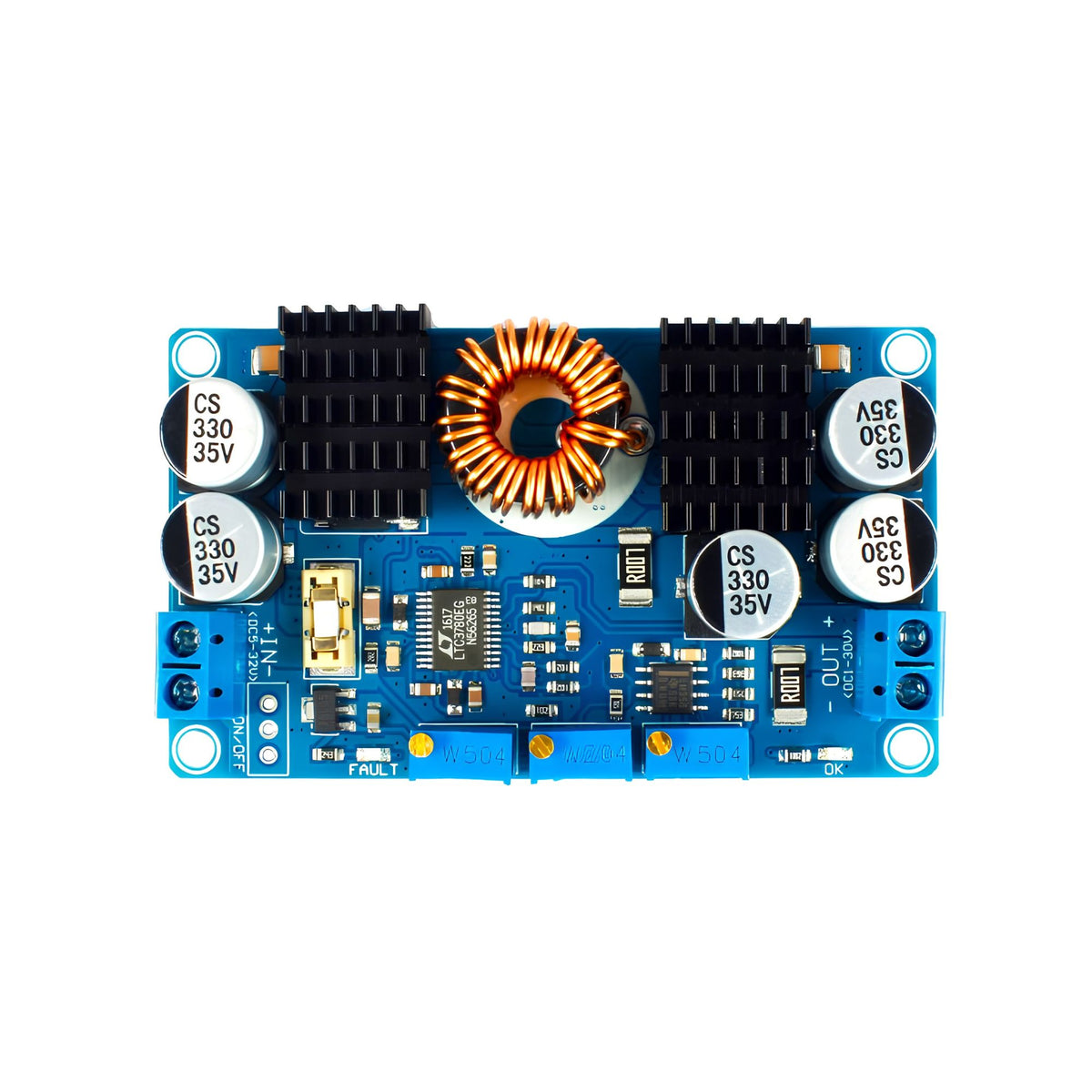 LTC3780 10A DC-DC Automatic Buck Boost Converter Module-Adjustable Step Up Step Down Power Supply