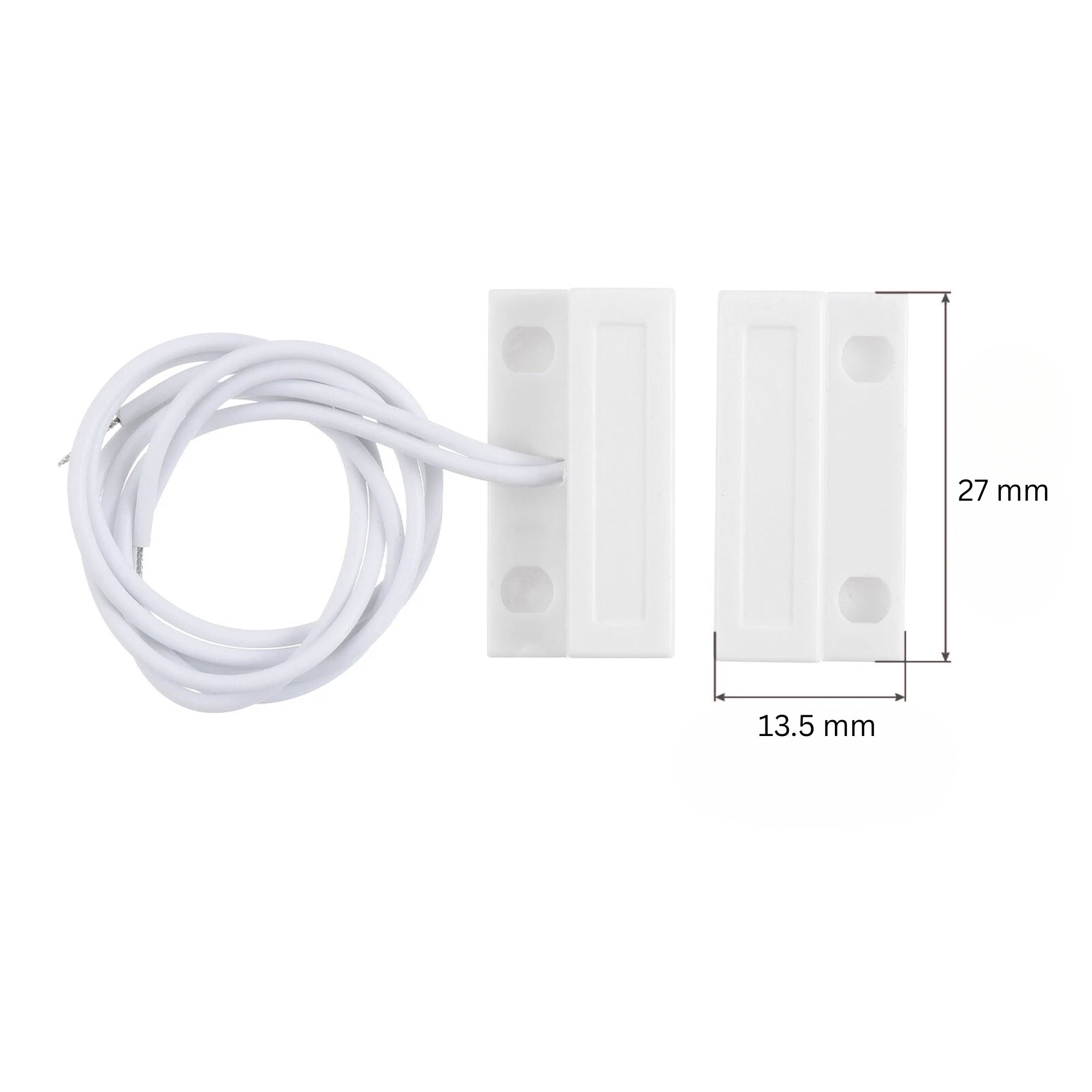 Magnetic Reed Switch Door Sensor with Wire MS-1 White (Normal Close)