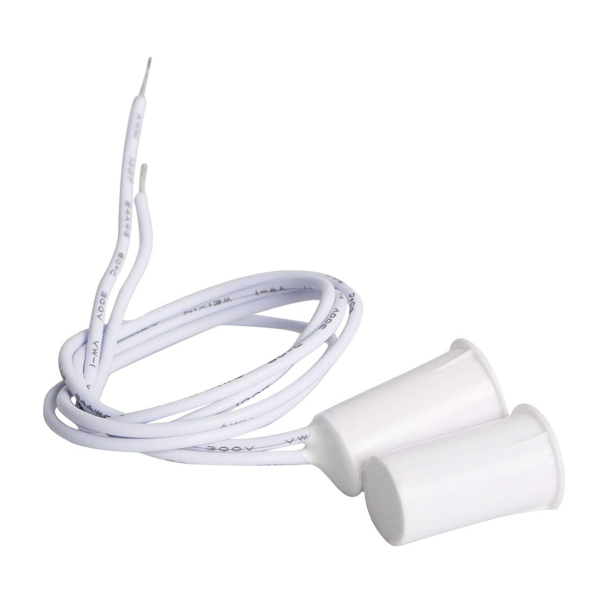Normal Mobile Reed Magnetic Reed Switch Round Door Sensor with Wire MS-3 White (Normal Cl