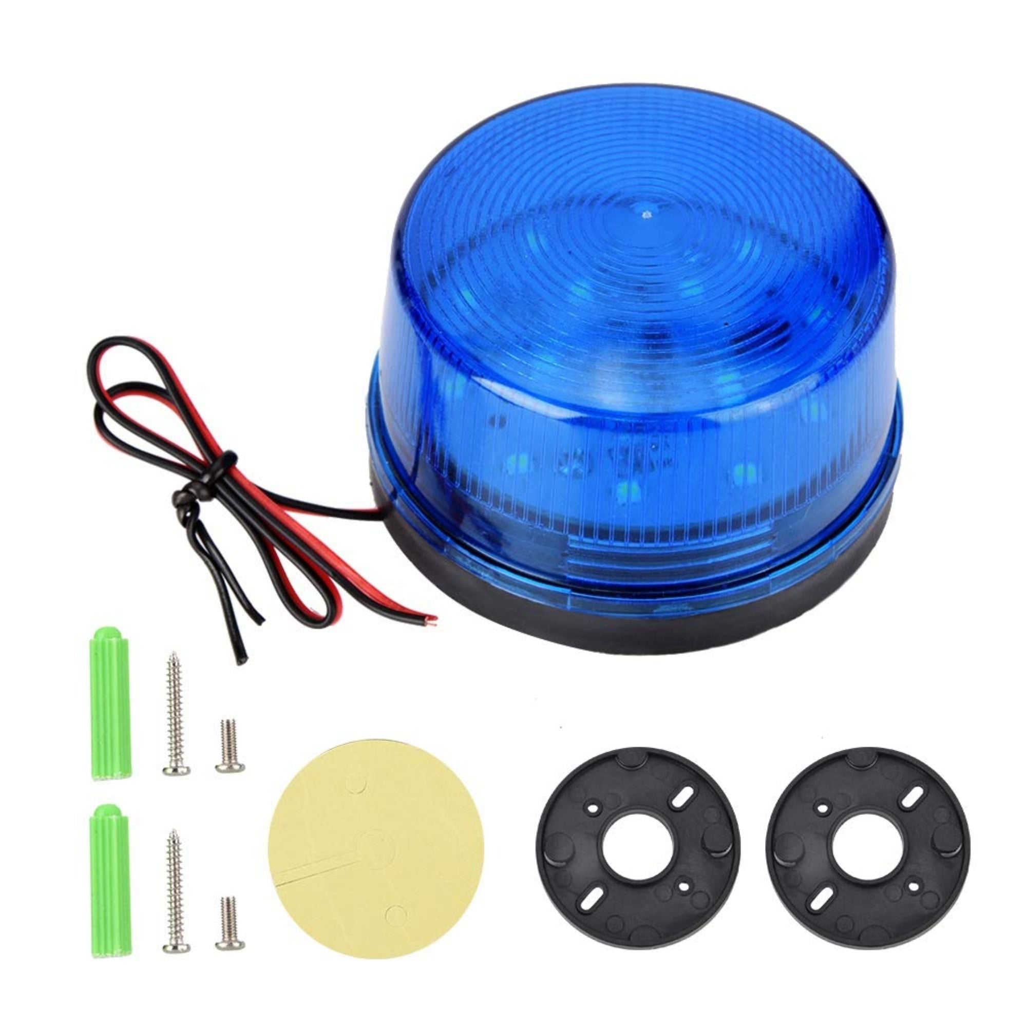 Blue 12V LED Flasher Siren
