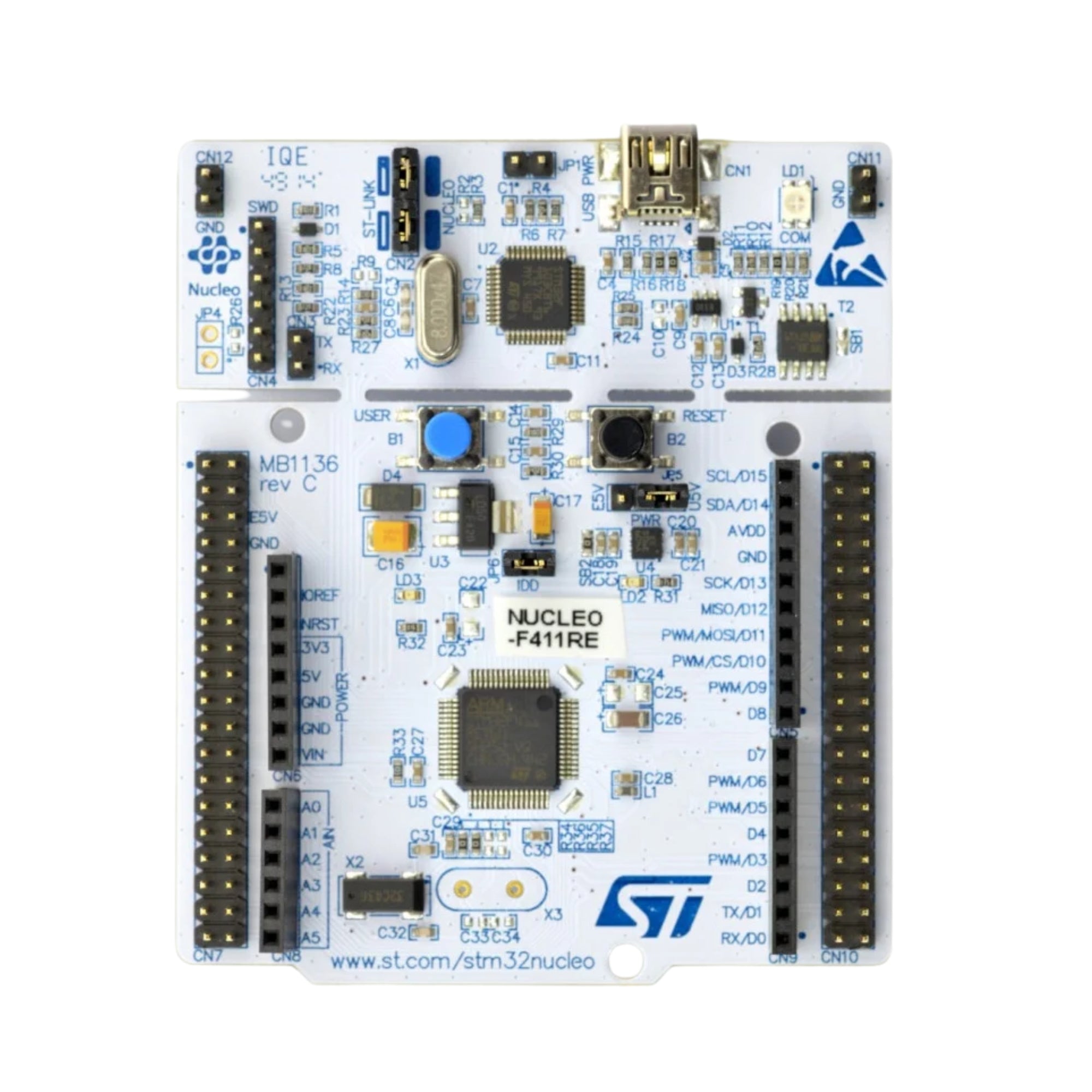 Waveshare-ST STM32F411RE NUCLEO Development Board