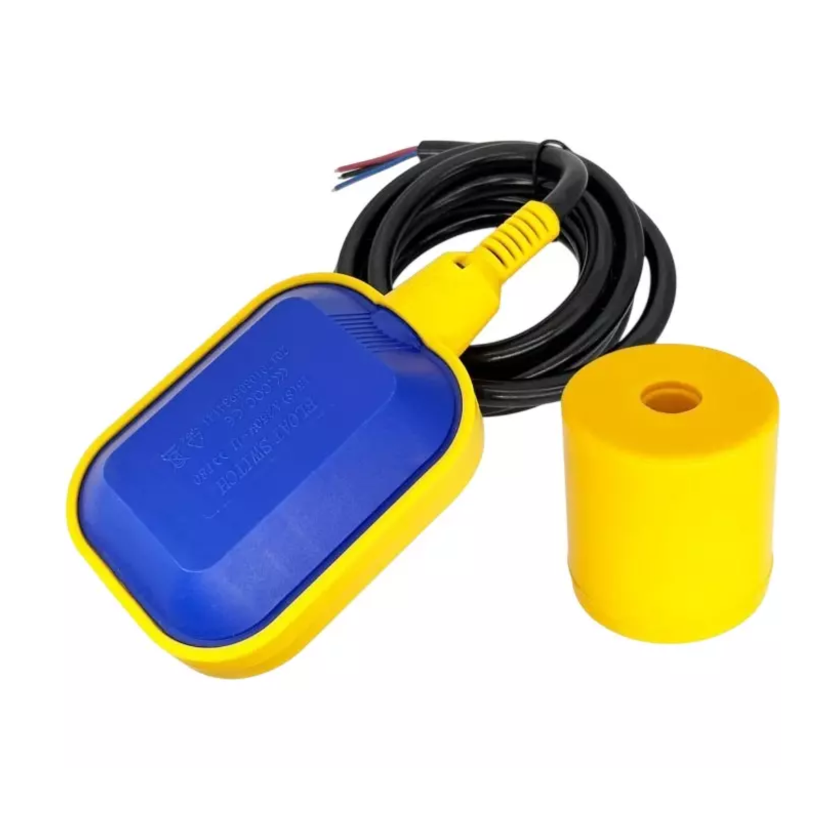 Square Float Switch Water Level Sensor with 2 Meter Cable for Water Tank and Pump Control