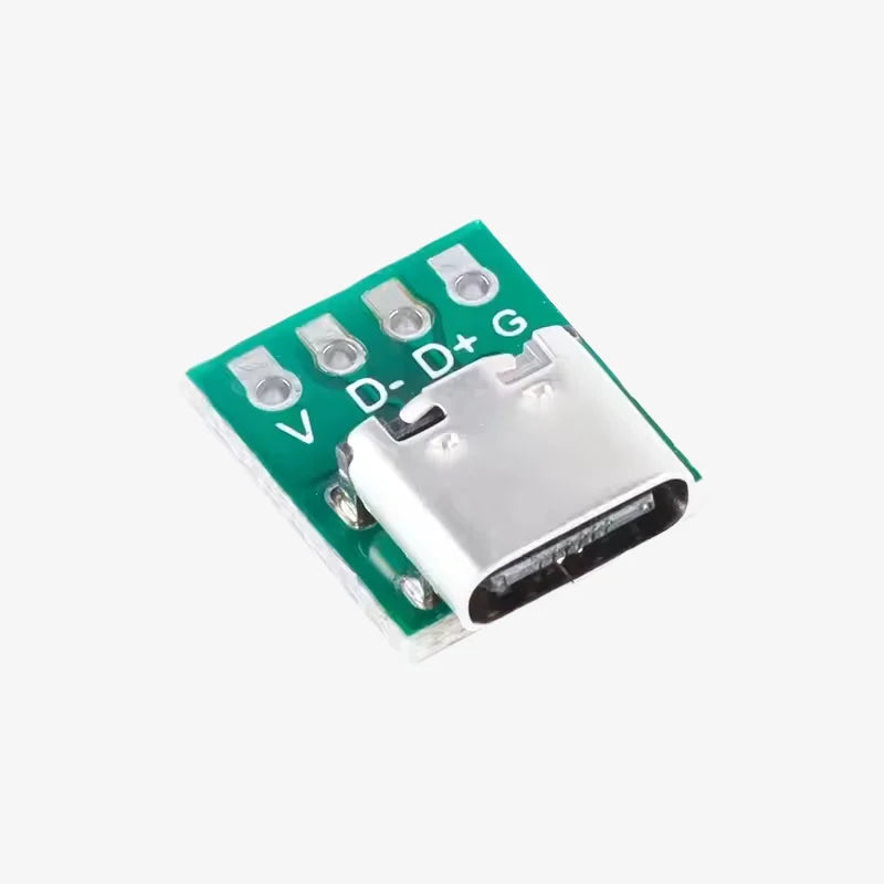 USB Type-C 4 Pin Female Connector Breakout