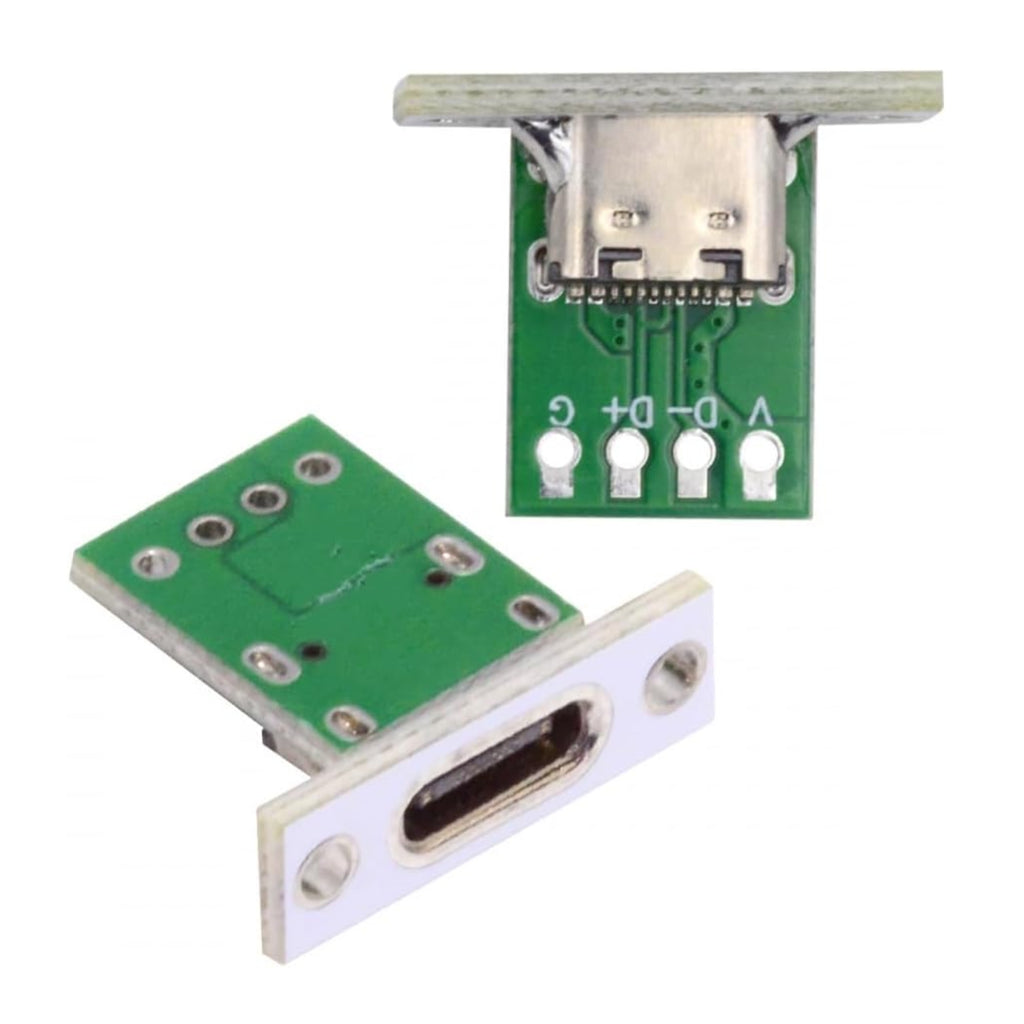 Type C Socket Module OEM Type C Female Socket Connector Panel Mount Type with PC Board 24pi