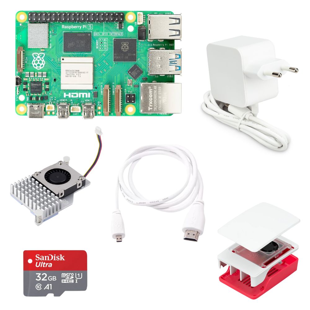 Raspberry Pi 5 (4 GB RAM) Basic Starter Kit with Official Raspberry Pi 5 Adapter