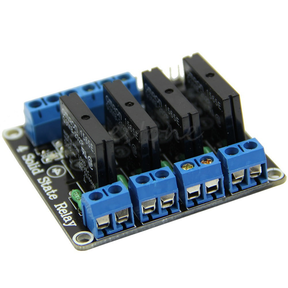 4 Channel 5V SSR G3MB-202P 2A Solid State Relay Module