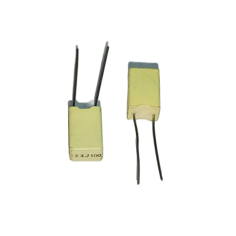 2 Pezzi Di Condensatori CBB22 Da 0.33uF 330nF 400V, Tolleranza ±5%, Passo 10mm - Nuovi - Foto 1