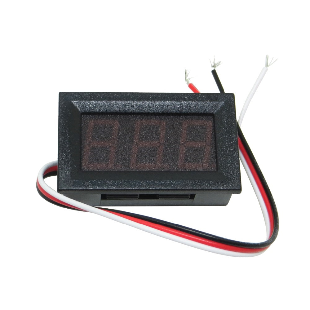 0.56inch 0-100V Three Wire LED Display Digital DC Voltmeter - Red