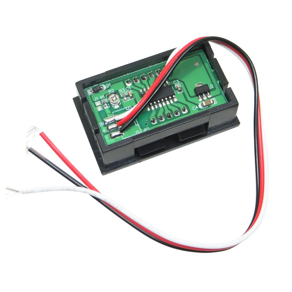 0.56inch 0-100V Three Wire LED Display Digital DC Voltmeter - Red