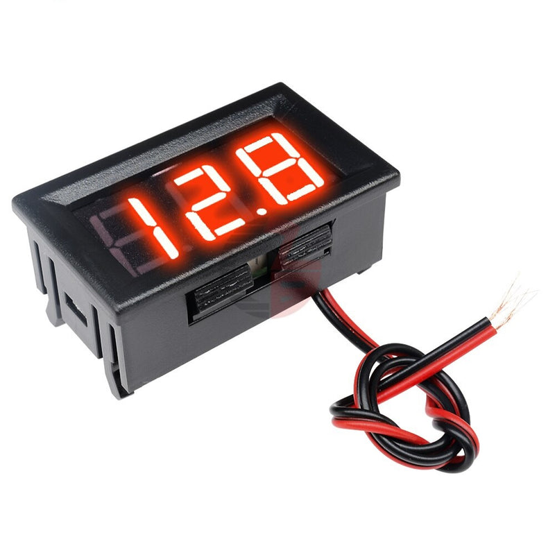 0.56inch 0-100V Three Wire LED Display Digital DC Voltmeter - Red