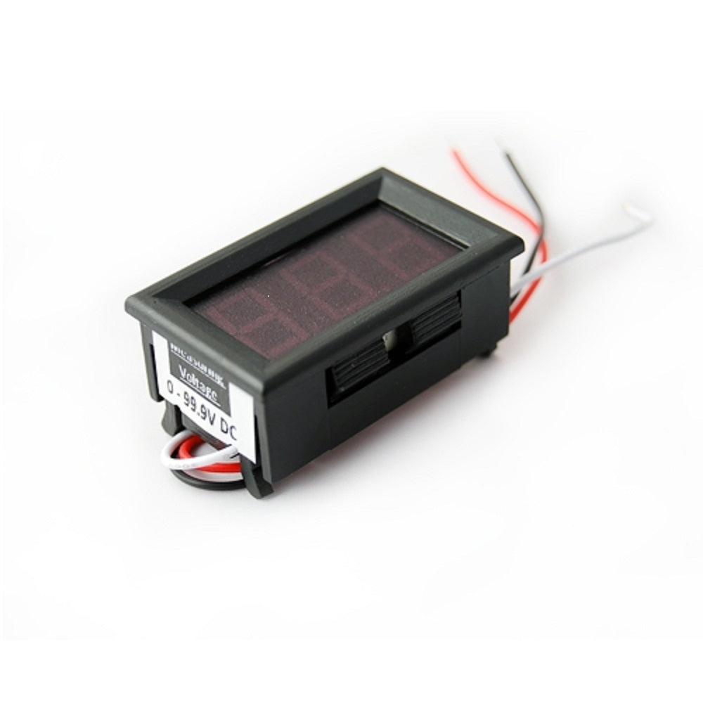 0.56inch 0-100V Three Wire LED Display Digital DC Voltmeter - Red