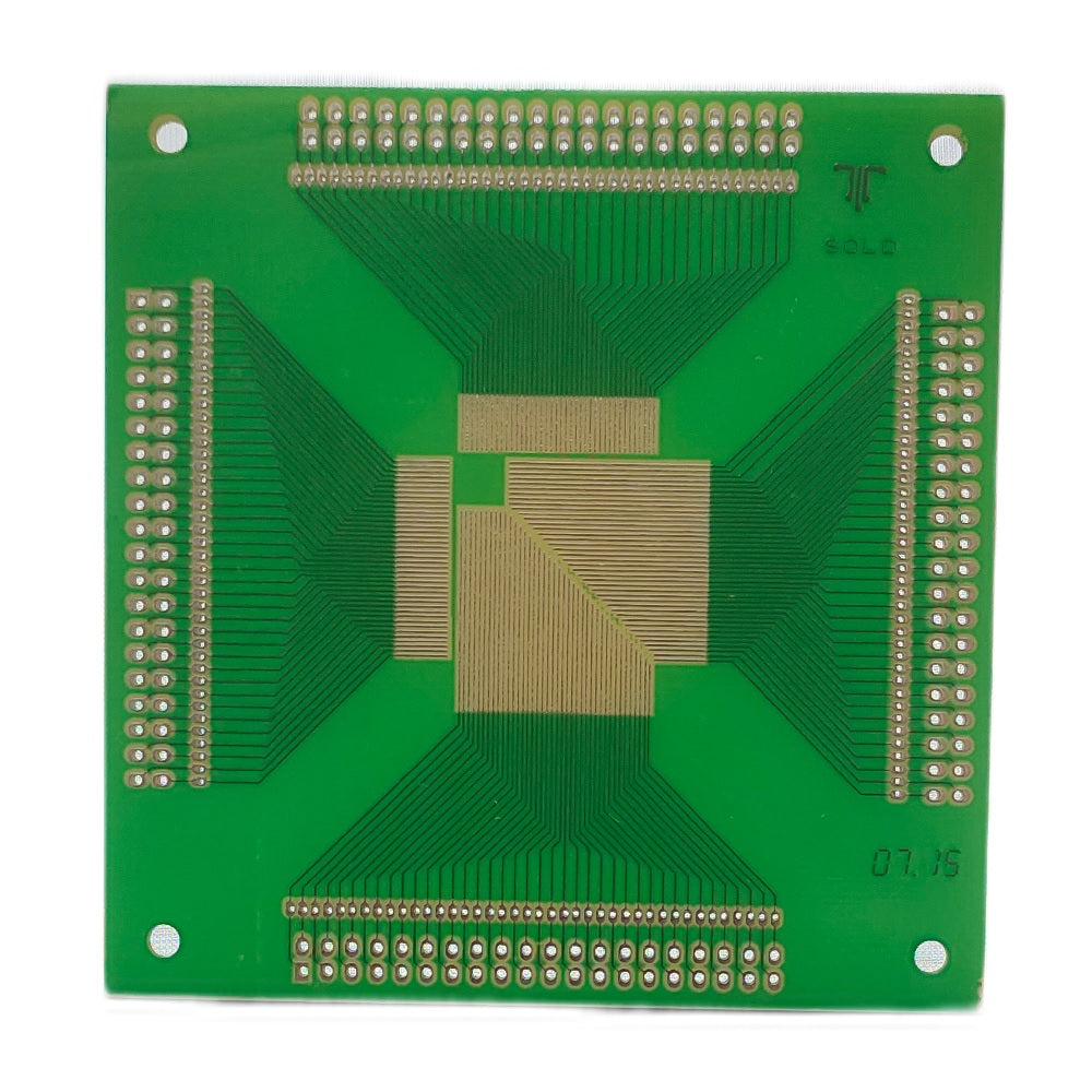 0.5mm QFP Single Sided Glass PCB (92x90)mm