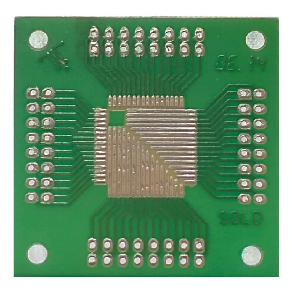 0.8mm QFP Single Sided Glass PCB (50x45)mm