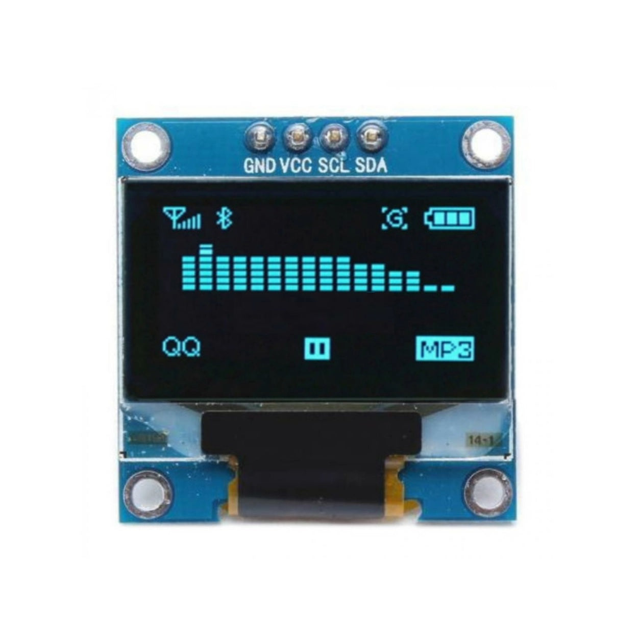 0.96″ OLED Display Module – SPI/I2C – 128×64 – 7 Pin (Blue)