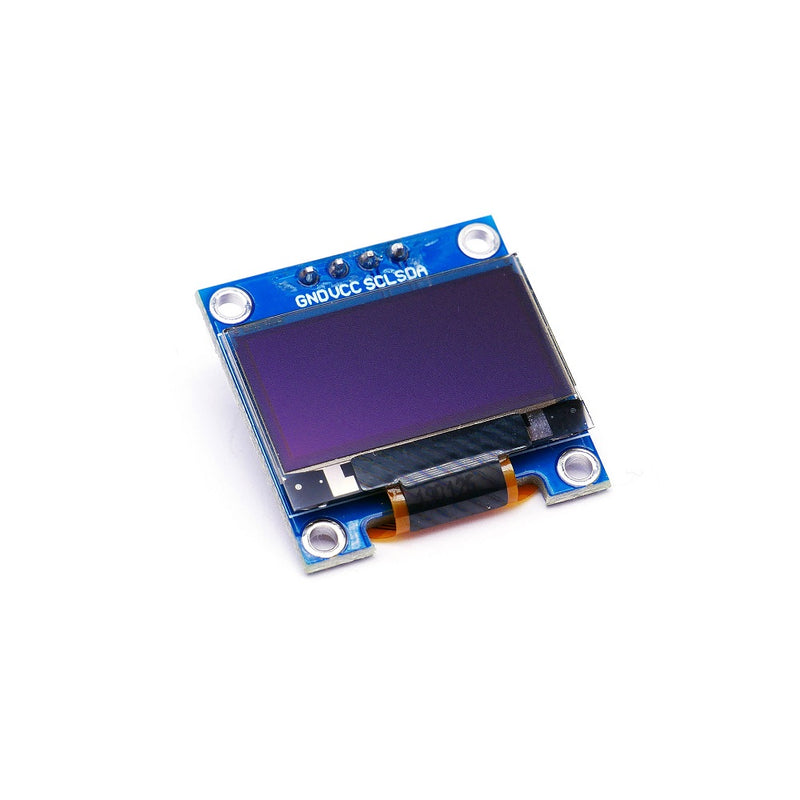 2.44 cm (0.96 Inch) I2C/IIC 128x64 OLED Display Module 4 Pin - White Color