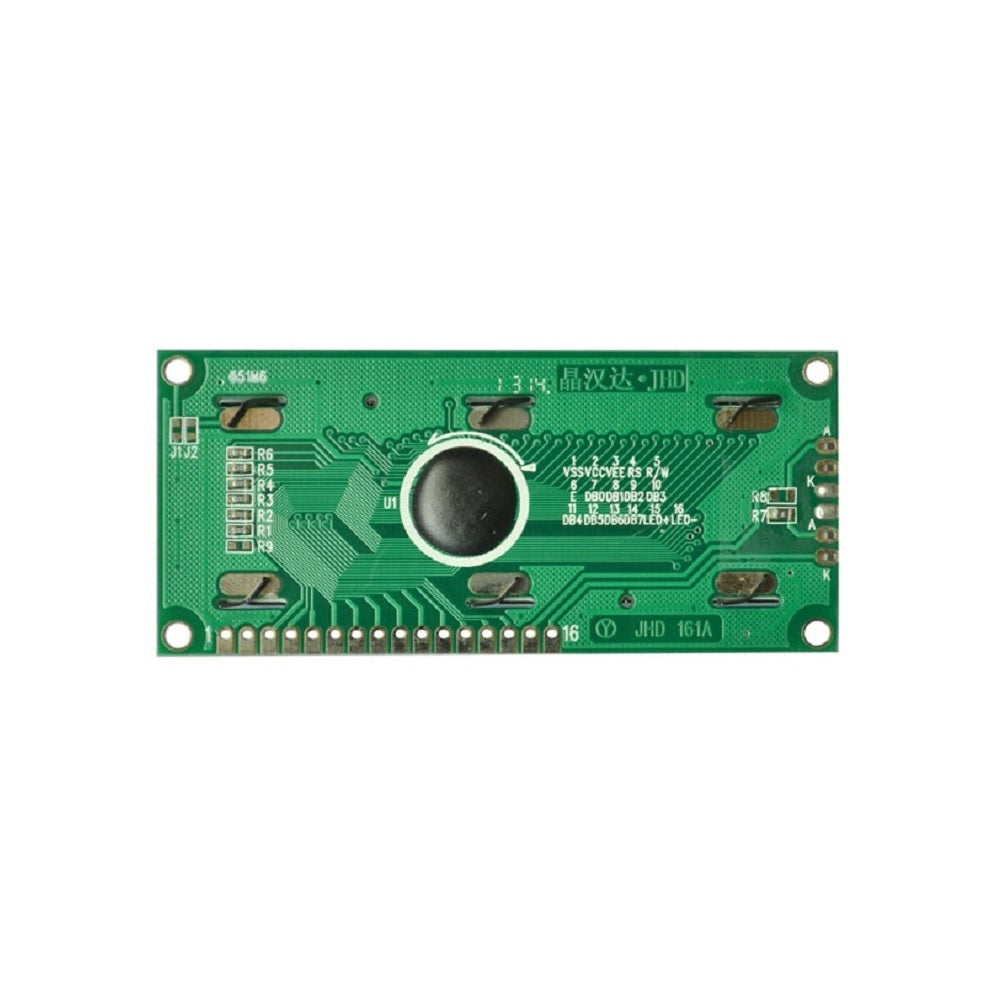 16 x 1 Yellow/Green Color LCD Display (JHD161)