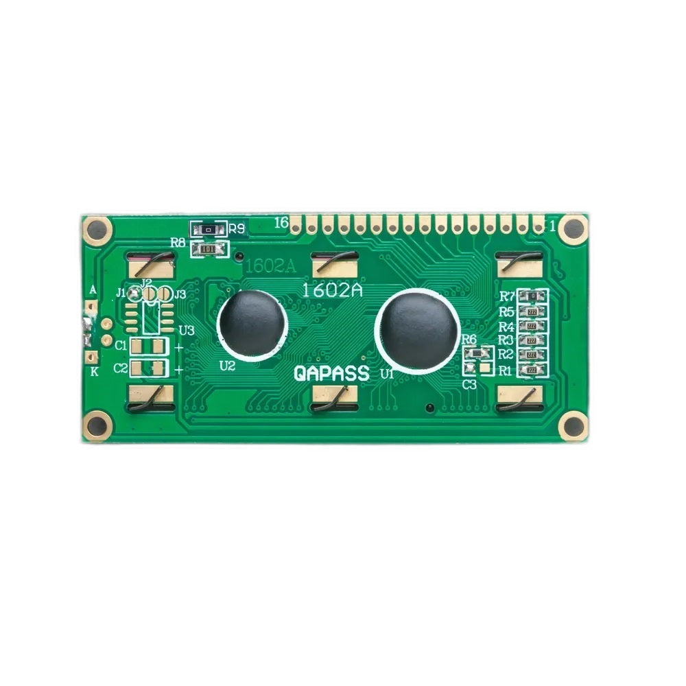 16 x 2 Black & White Color LCD Display