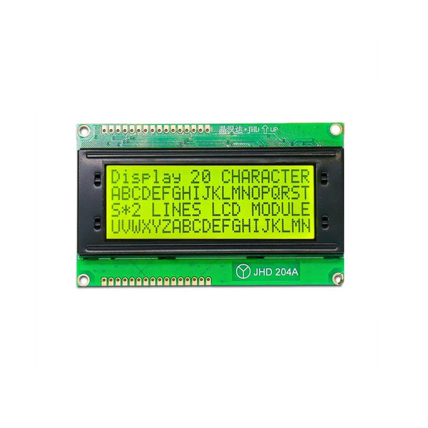 20 x 4 Yellow/Green Color LCD Display (JHD204)